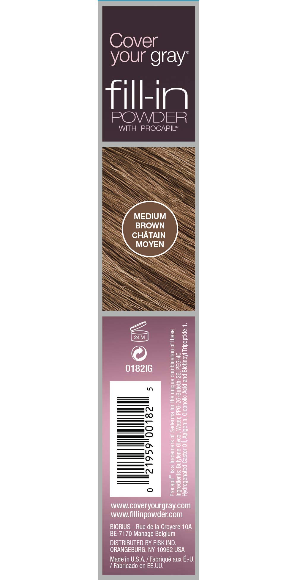 Best Gray Hair Cover Up Powder - Medium Brown for Natural-Looking Root Touch Up & Hairline Coverage - Perfect for Quick Fixes Between Salon Visits