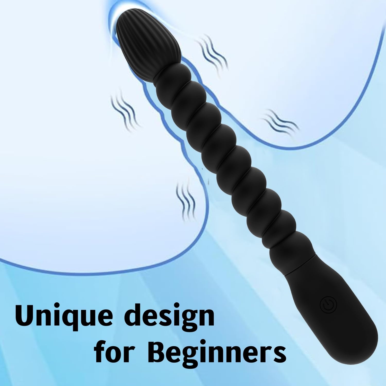 10-Speed Rechargeable Anal Beads Butt Plug with Prostate Massager - Powerful Vibrating Sex Toy for Couples & Solo Play, G-Spot & Clitoral Stimulator - Perfect for Bedroom Fun & Intimate Moments