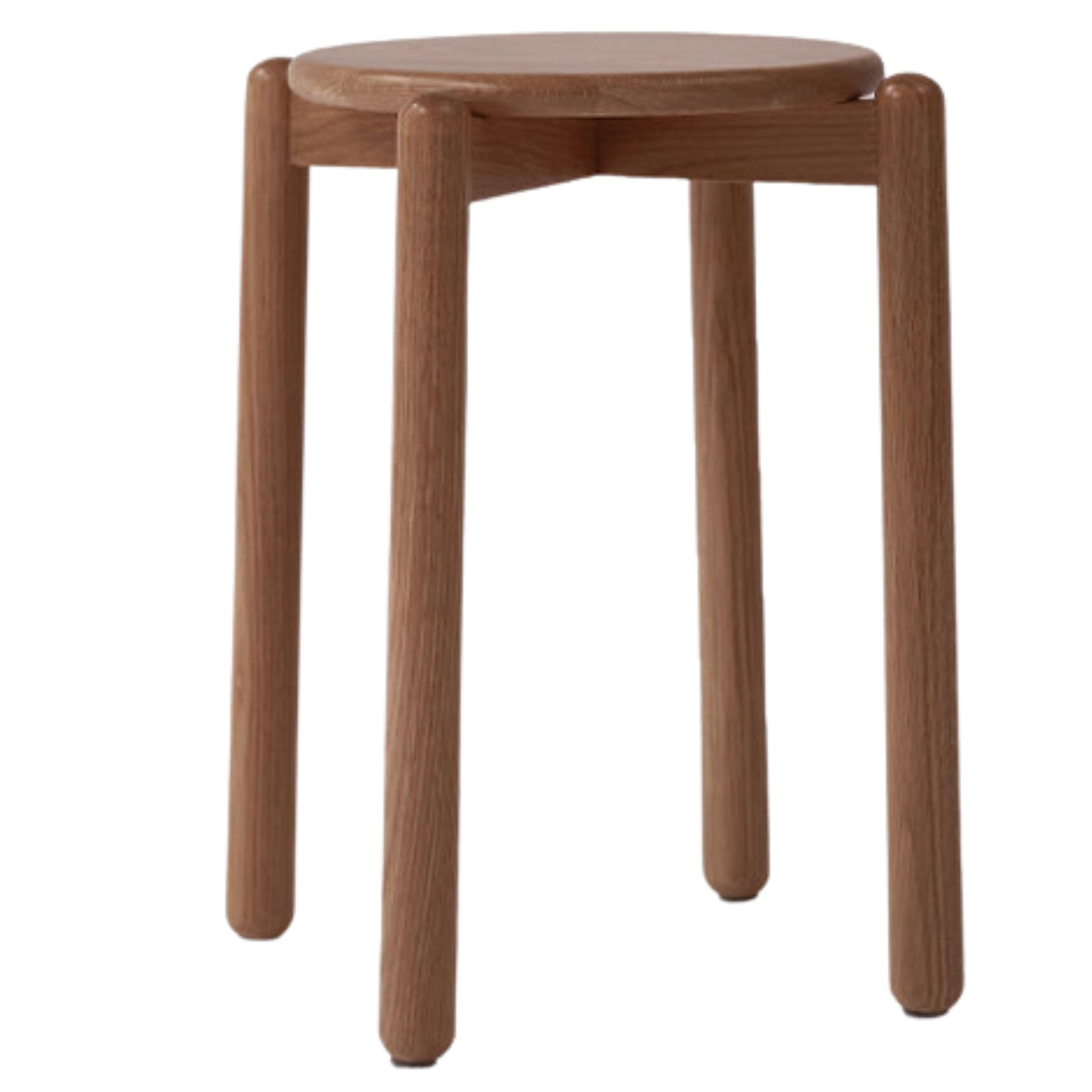 Premium Solid Wood Stackable Stool - Oak, Rubber, Ash, Cherry - Perfect for Home, Office, Kitchen & Outdoor Use