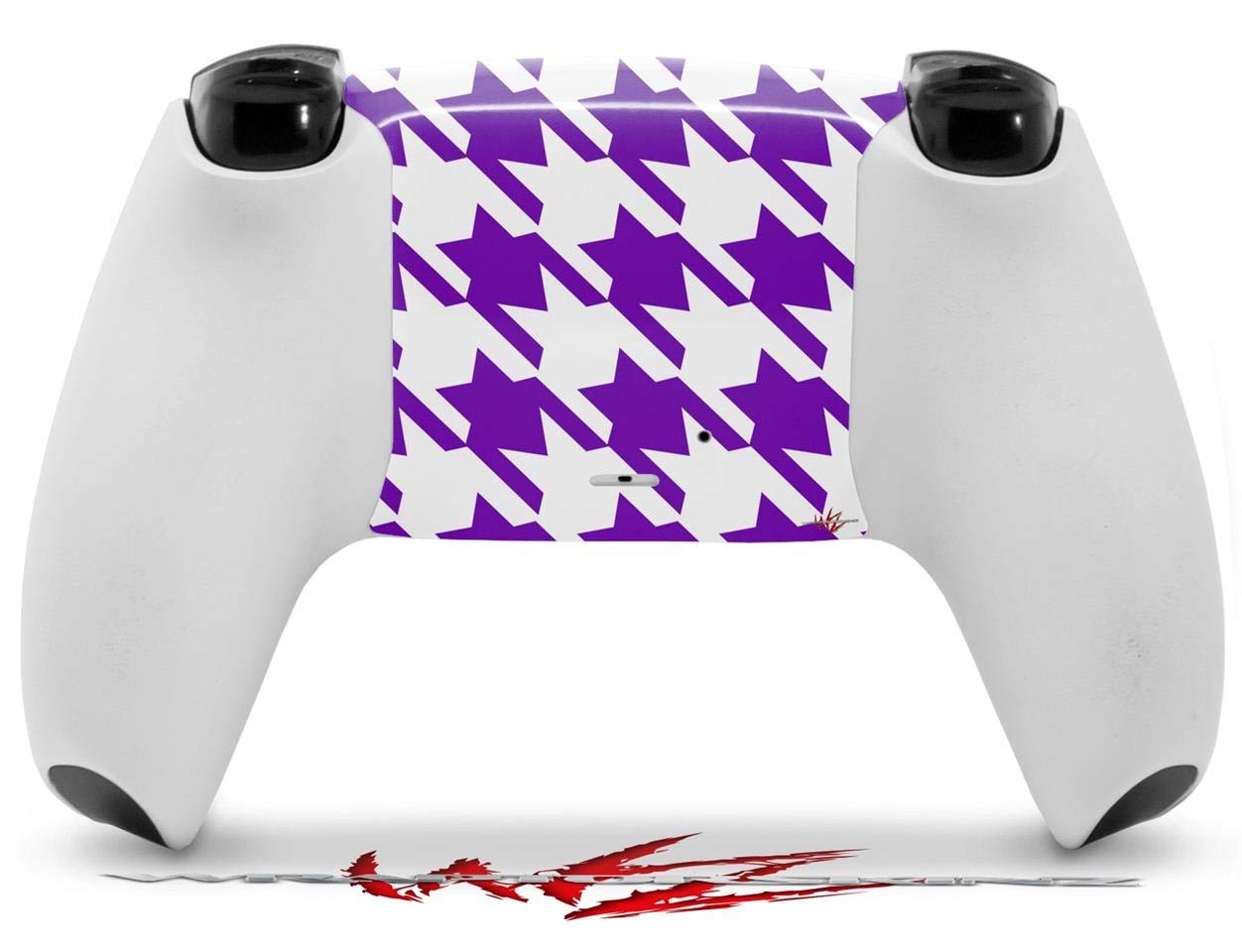 PS5 DualSense Skin Wrap - Houndstooth Purple for Gaming Protection