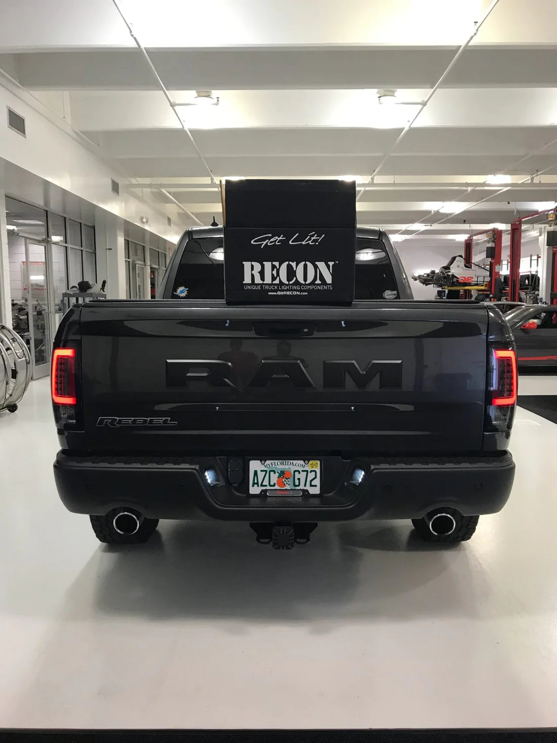 2010-2018 Dodge RAM 2500/3500 Smoked OLED Tail Lights - Direct Replacement for OEM Halogen Lights | Enhanced Visibility & Style for Pickup Trucks