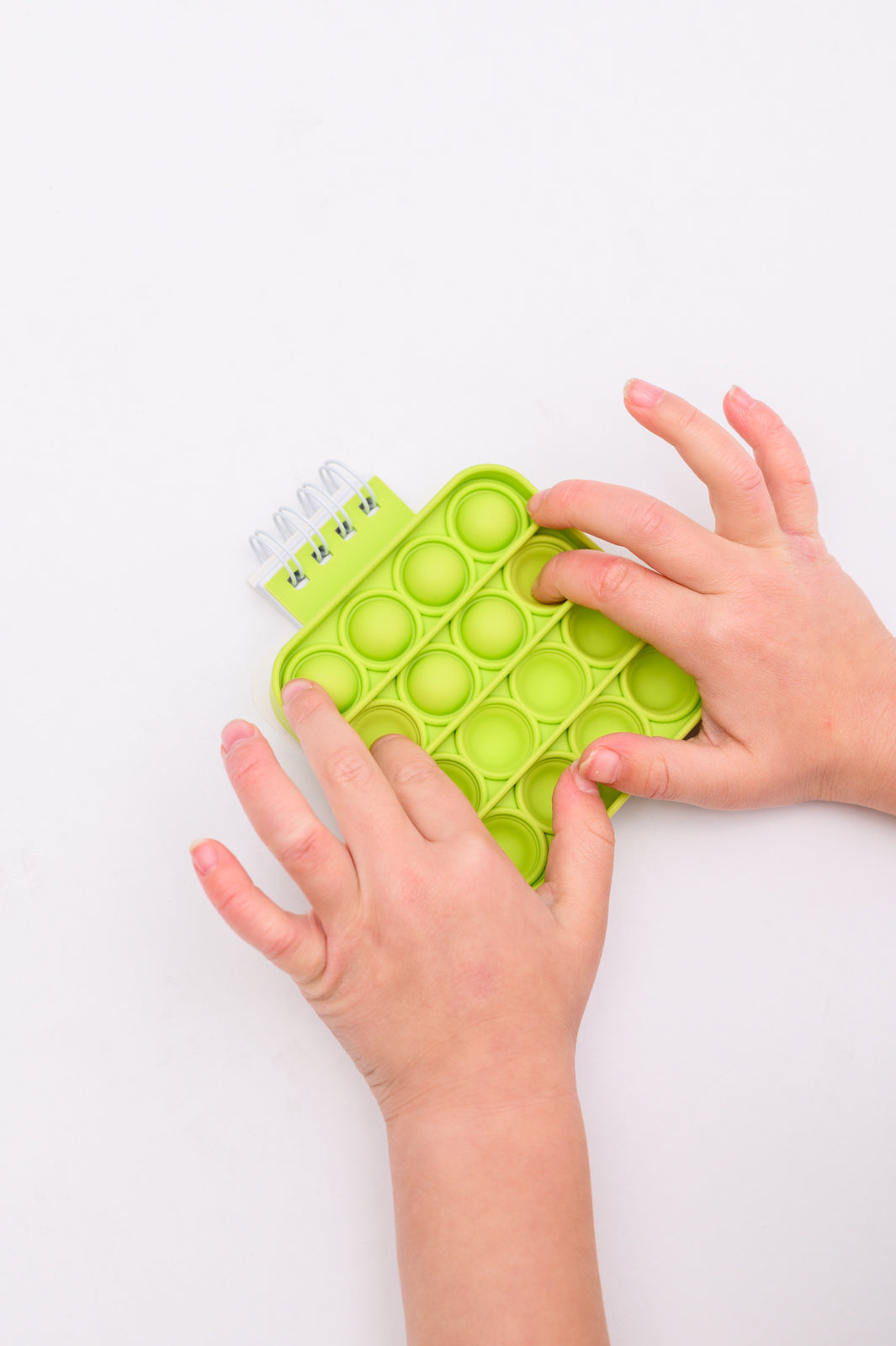Mini Pop It Notebook in Green - Fidget Sensory Toy for Stress Relief, Kids & Adults - Perfect for School, Office & Travel