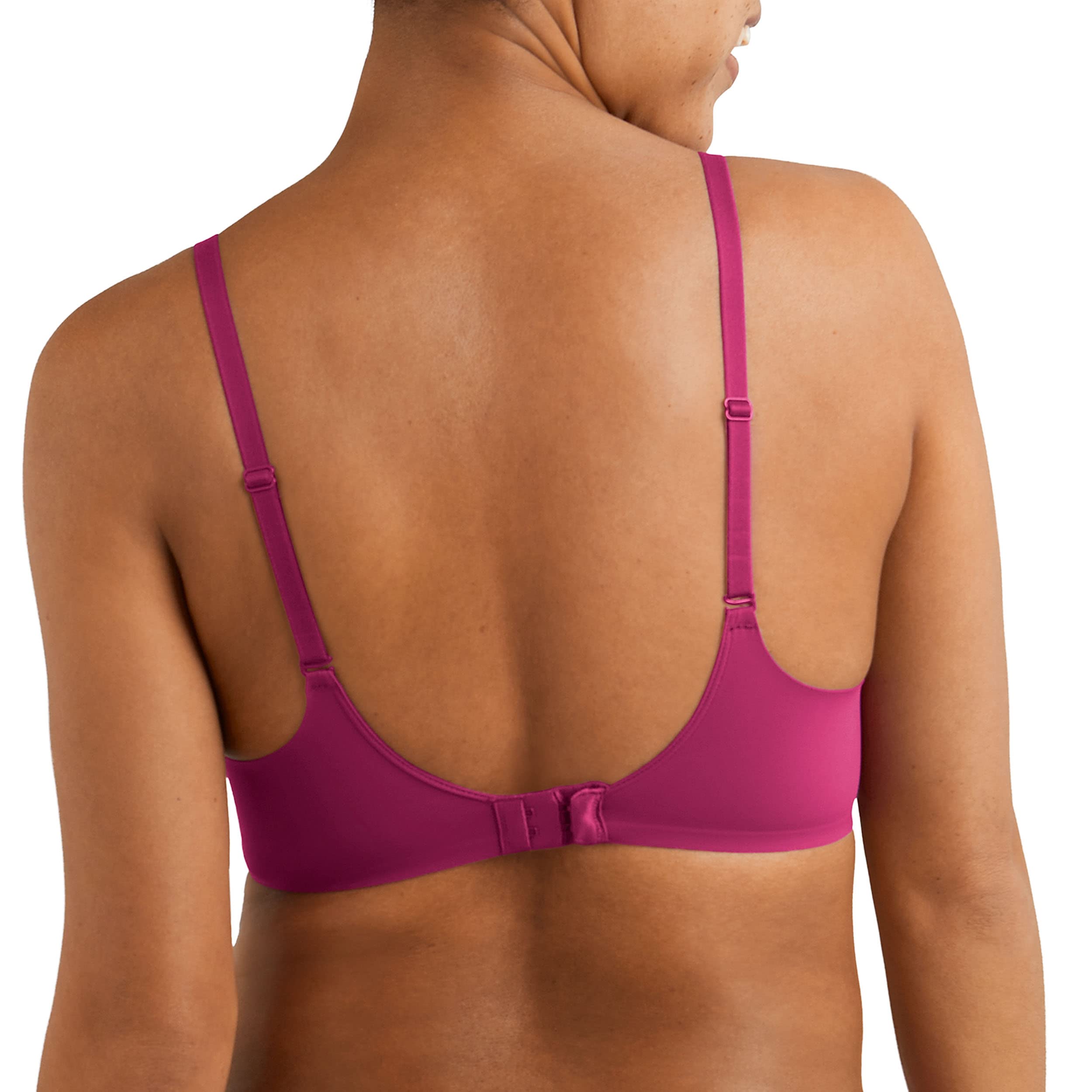 Maidenform Women's One Fab Fit Wireless Demi Bra - Comfortable T-Shirt Bra for Everyday Wear - Perfect for Work, Yoga & Lounge