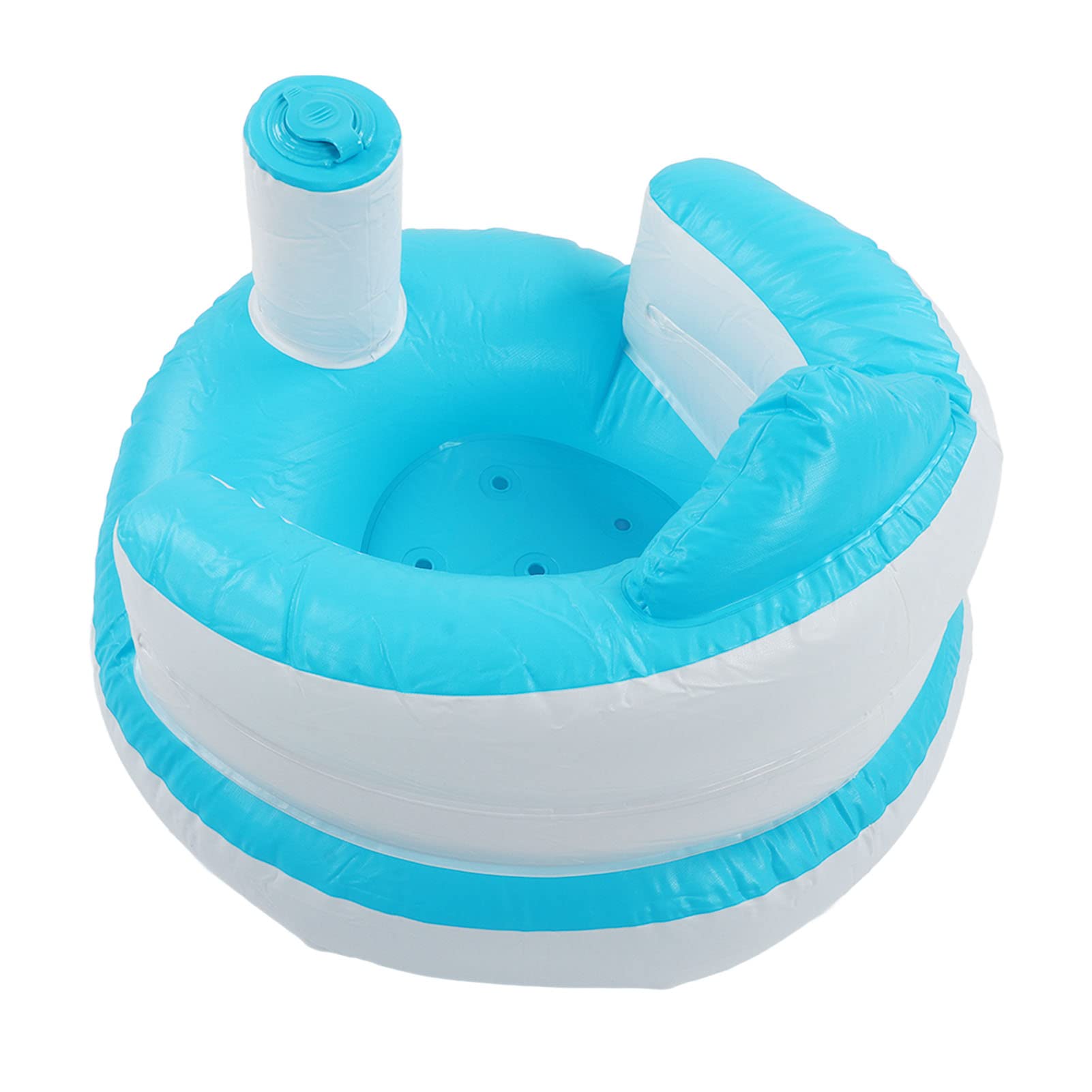 Inflatable Baby Chair with Air Pump - PVC Infant Inflatable Sofa for Learning & Bath Time | Portable Blow Up Baby Seat for Home, Travel & Outdoor Use