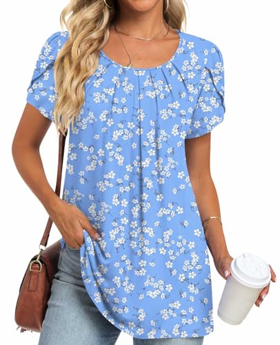 1-blue White Flower