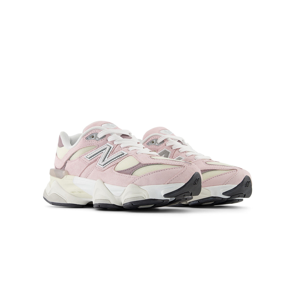 **Pink and White Kids 9060 Sneakers - Comfortable Lightweight Running Shoes for Boys & Girls - Perfect for School, Play, and Sports Activities**