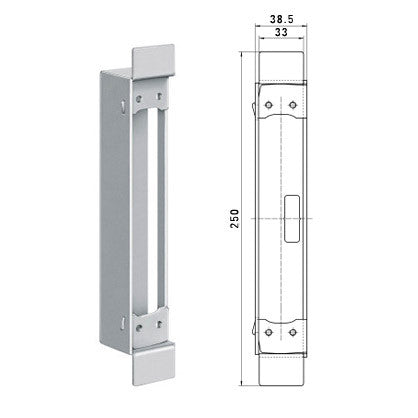 TE 541 3D FVZ Steel Frame Receiver - Heavy Duty Construction Hardware for Secure Mounting | Perfect for Industrial Shelving, Warehouse Storage & DIY Projects