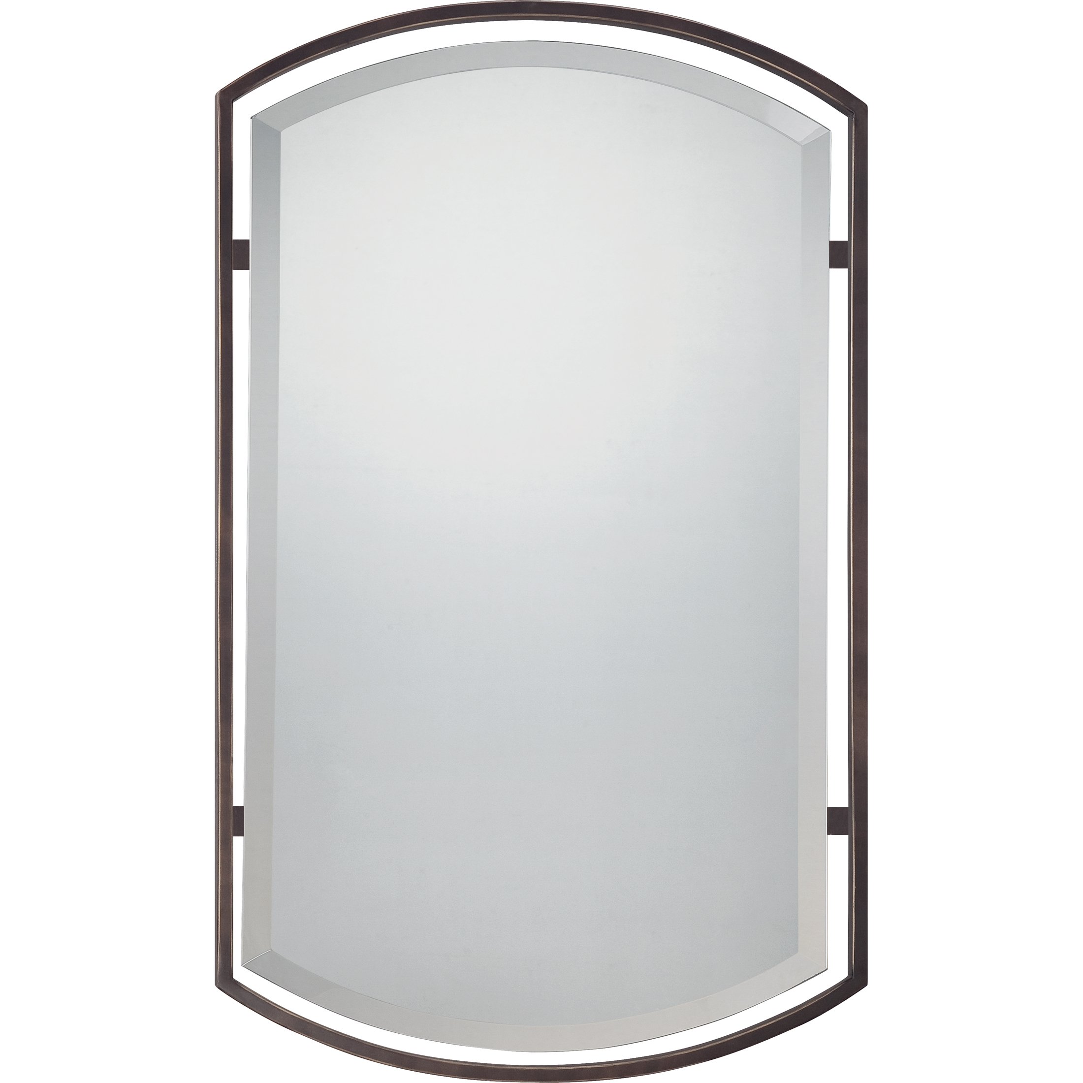 Quoizel QR1419PN Small Bronze Mirror Vanity Light - Perfect for Bathroom Makeup Vanity, Dressing Room, and Bedroom Decor