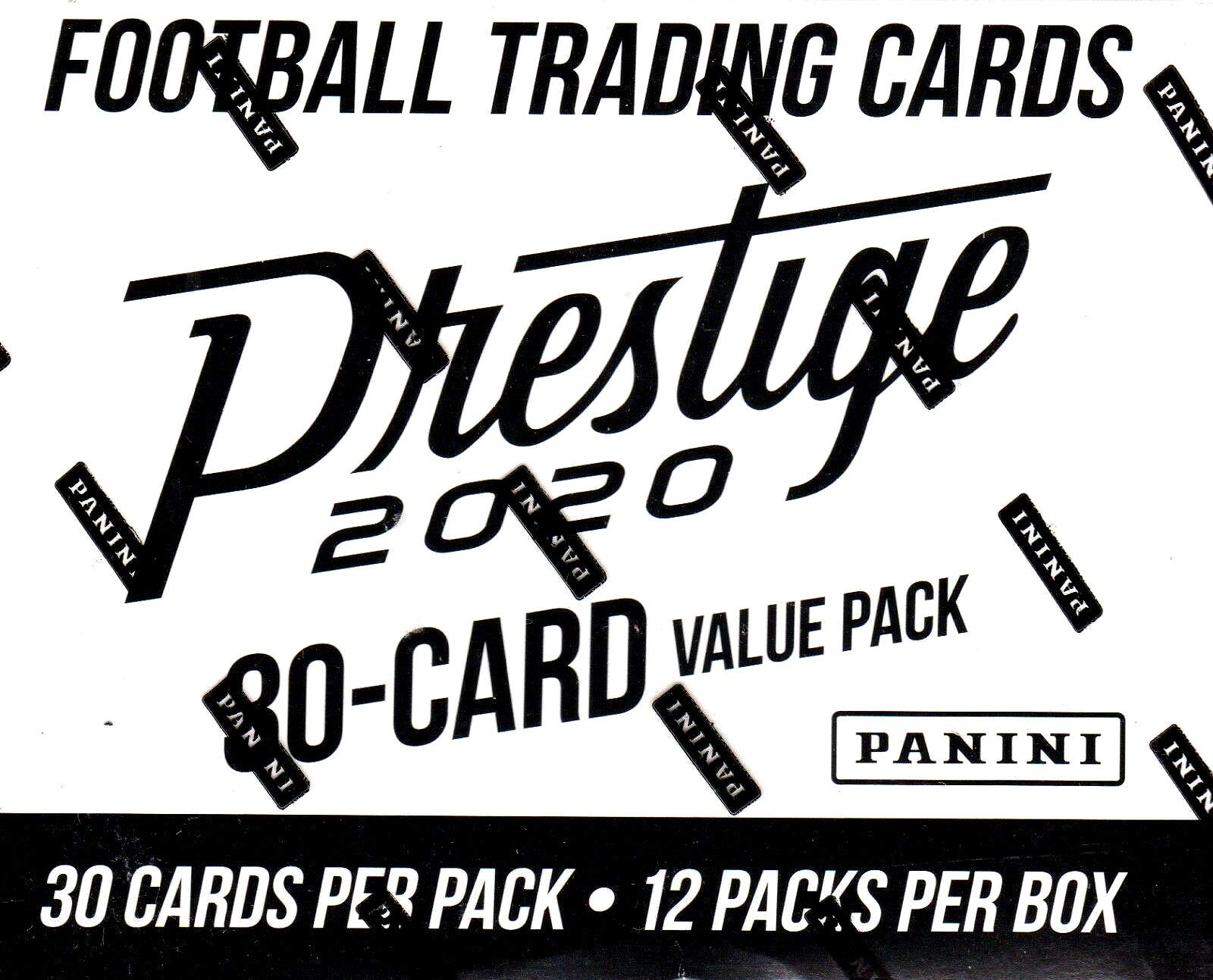 2020 Panini Prestige NFL Football CELLO Box - 12 Packs per Box, 30 Cards per Pack | Collectible Trading Cards for NFL Fans & Sports Memorabilia Enthusiasts