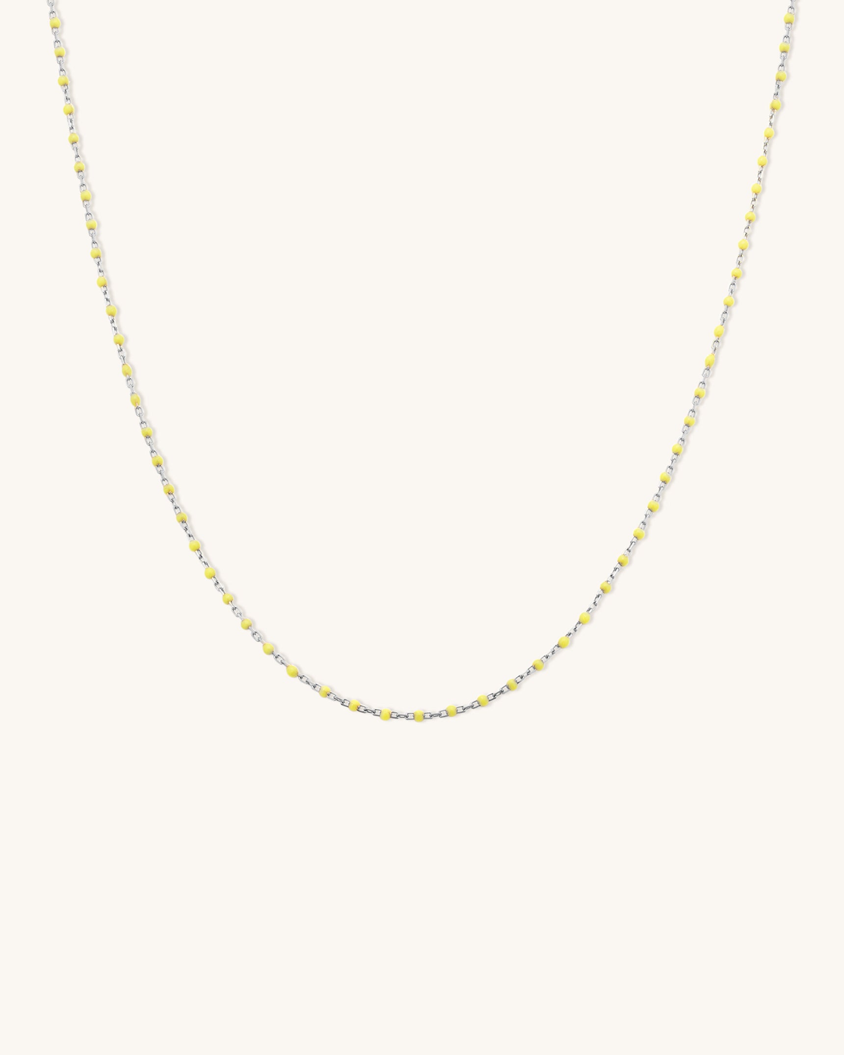 Lemon Candy Chain Necklace - Dainty Citrus Fruit Pendant Jewelry for Women | Perfect for Summer Outfits, Beach Vacations & Gift Giving
