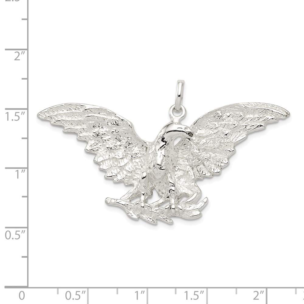 925 Sterling Silver Eagle Charm Pendant - Handcrafted Jewelry for Necklace, Bracelet & Gift - Perfect for Outdoor Adventures, Nature Lovers & Spiritual Symbolism