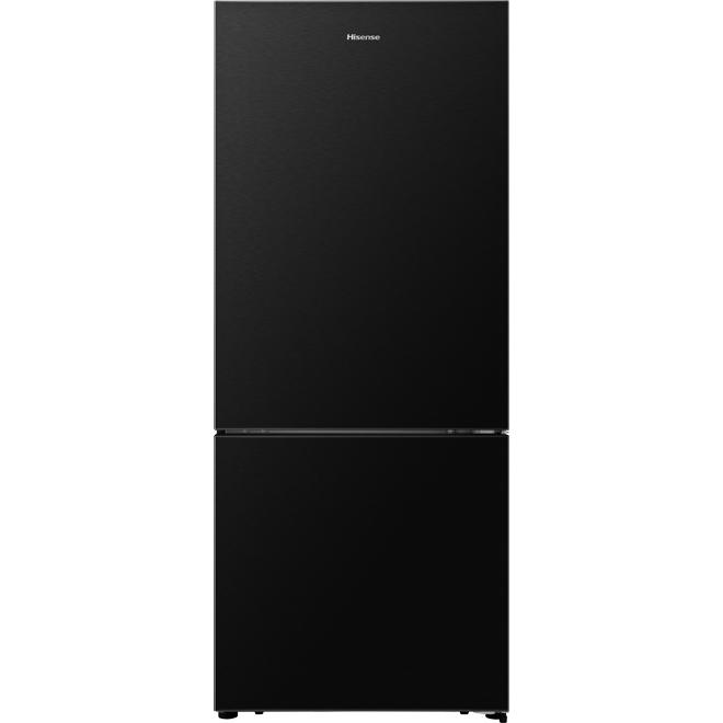 Hisense 14.8 cu. ft. Counter Depth Bottom Freezer Refrigerator with Digital Display - RB15N6ABE - Perfect for Small Kitchens, Apartments, and Energy-Efficient Homes