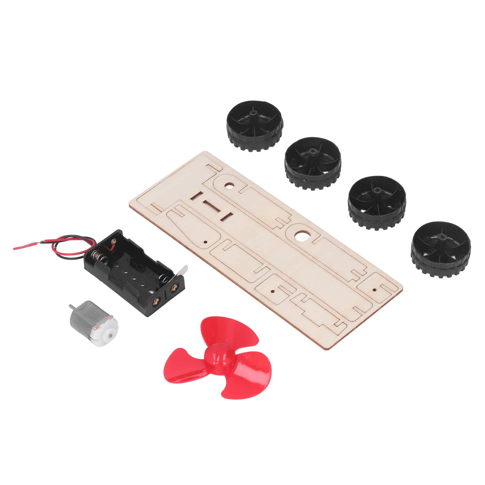 DIY Wind Power Electric Car Kit - Wooden STEM Toy for Kids & Adults, Smoothing Surfaces & Enhancing Creativity - Perfect for Home Play, Science Projects & Educational Gifts
