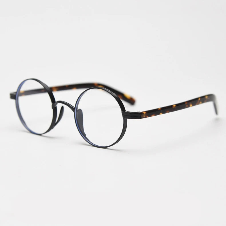 CCspace Unisex Full Rim Round Alloy Reading Glasses R57517 - Lightweight & Durable Eyewear for Reading, Working & Computer Use