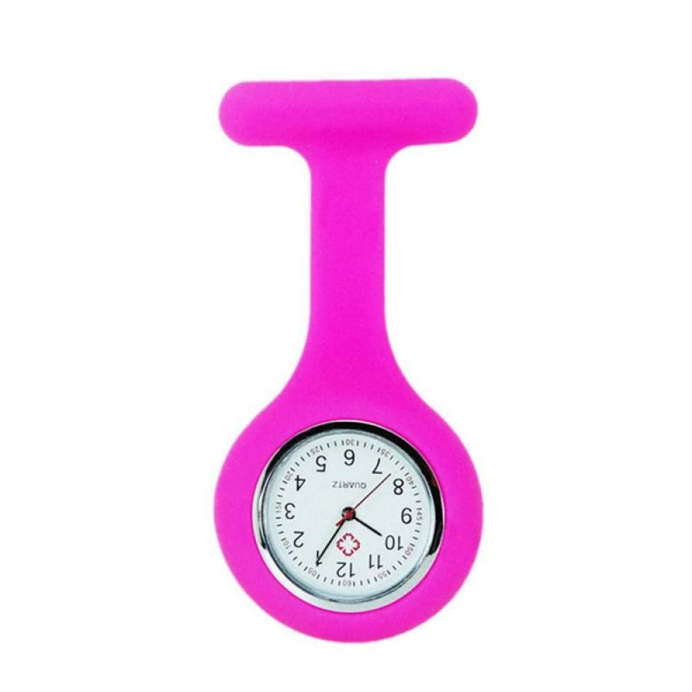Silicone Nurse Watch - Medical Pocket Watch with Pin & Hanging Chain - Quartz Movement - Perfect for Nurses, Doctors & Healthcare Professionals - Great for Clinical Shifts & Hospital Use