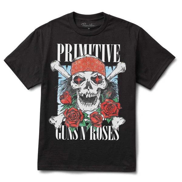 Primitive x Guns N' Roses Official Licensed Street T-Shirt - Vintage Rock Band Tee for Men & Women - Perfect for Concerts, Casual Wear & Music Lovers
