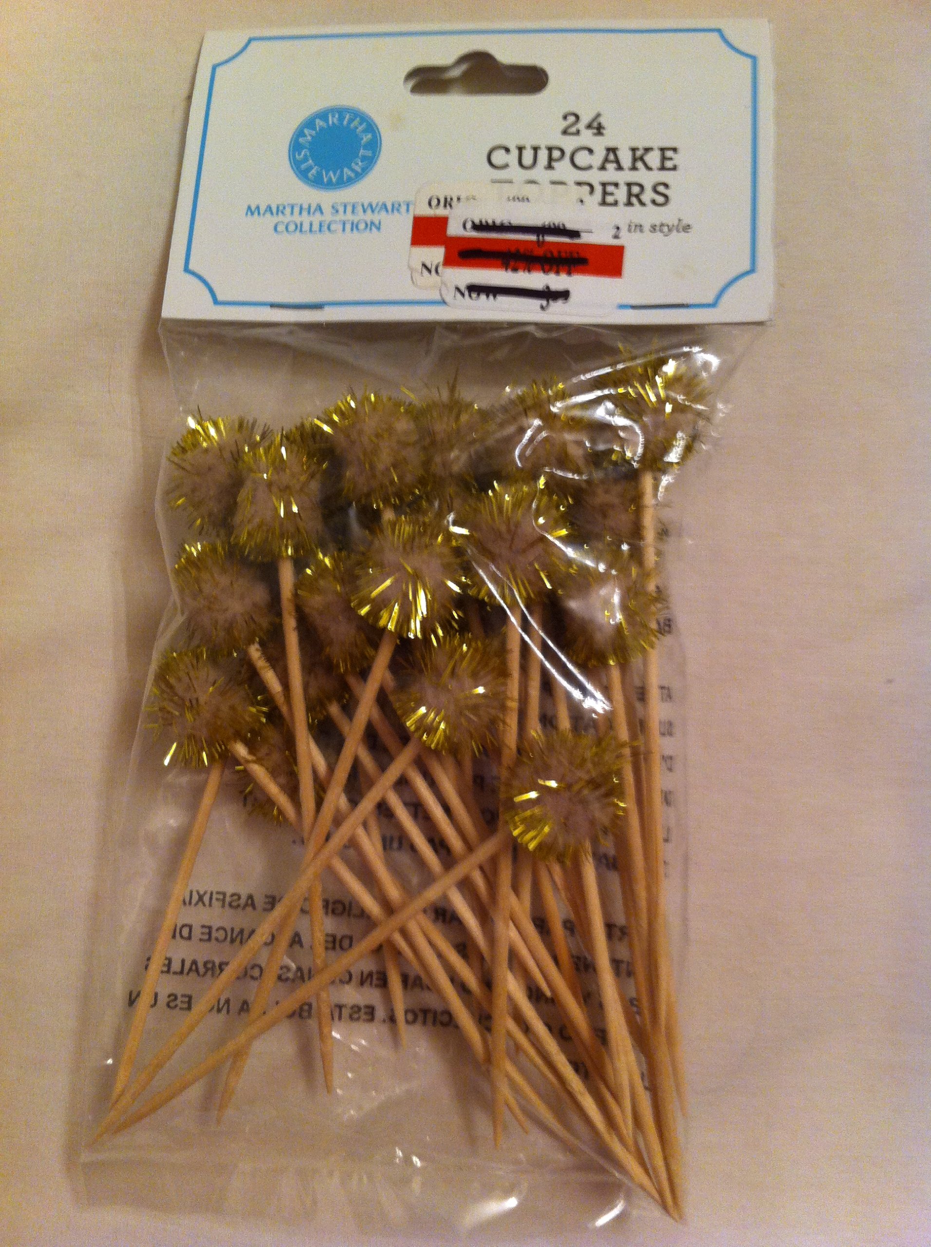Martha Stewart Cupcake Toppers - Elegant & Fun Decorations for Birthday Parties, Baby Showers & Special Occasions