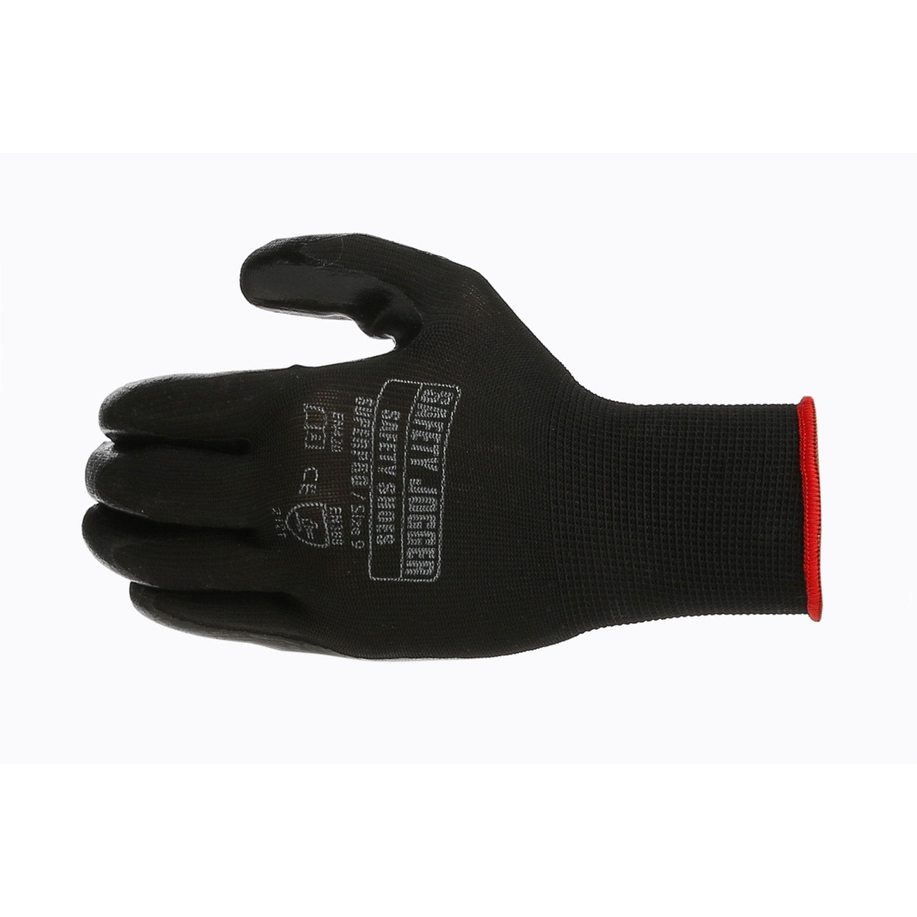 Safety Jogger SUPERPRO EN388 Certified Nitrile Palm Coated Work Gloves - Polyester/Nylon Liner for Construction, Warehouse & Industrial Use