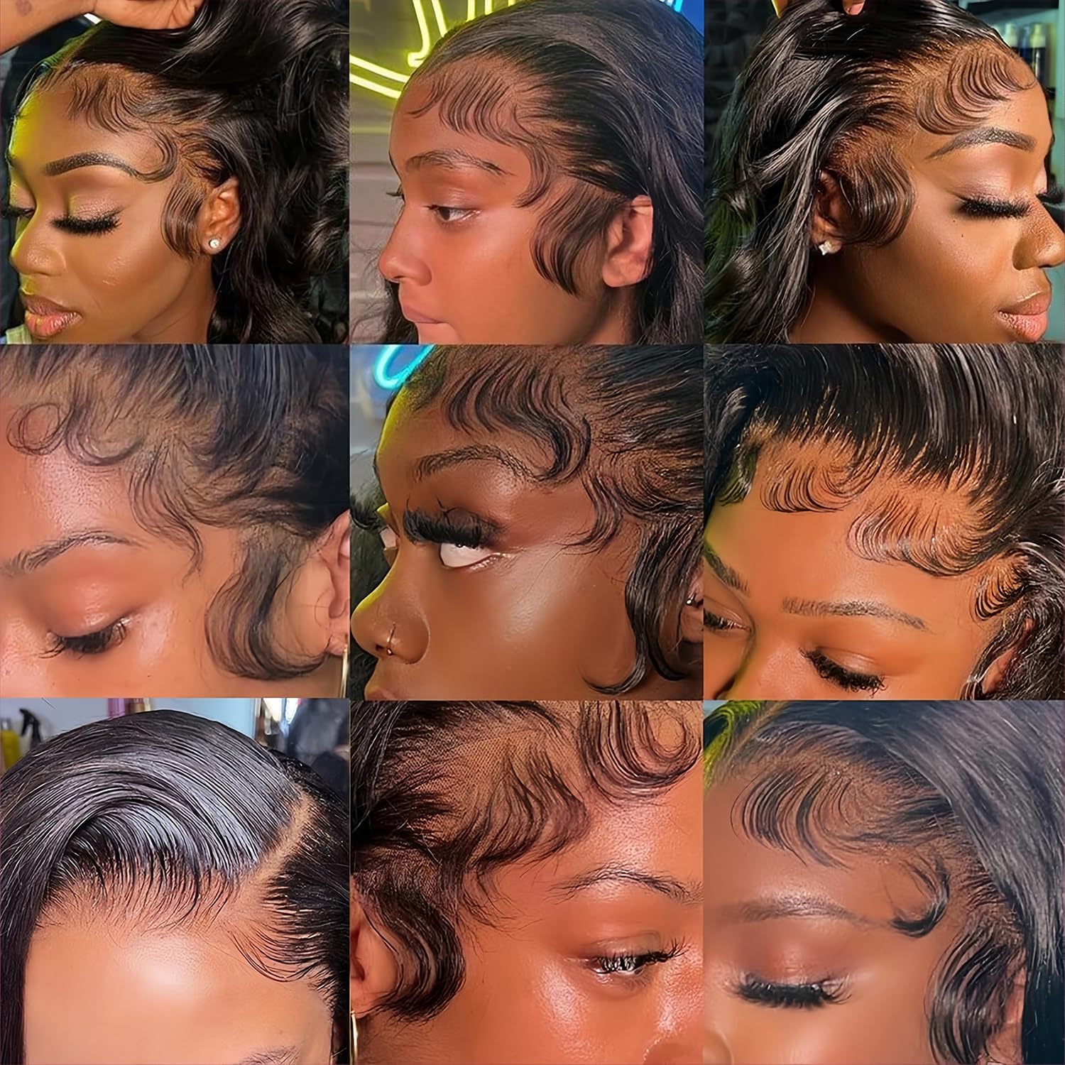 13x4 HD Lace Front Wigs Human Hair - Body Wave Pre Plucked Lace Frontal Wig for Black Women - 20 Inch Full Lace Wig for Daily Wear, Parties & Special Occasions