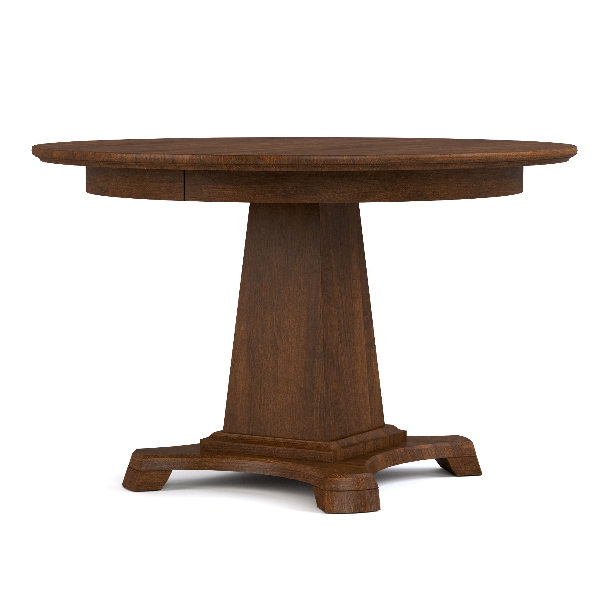 48 Inch Round Dining Table - Solid Wood Modern Kitchen Table for 6-8 People - Perfect for Family Gatherings & Dinner Parties