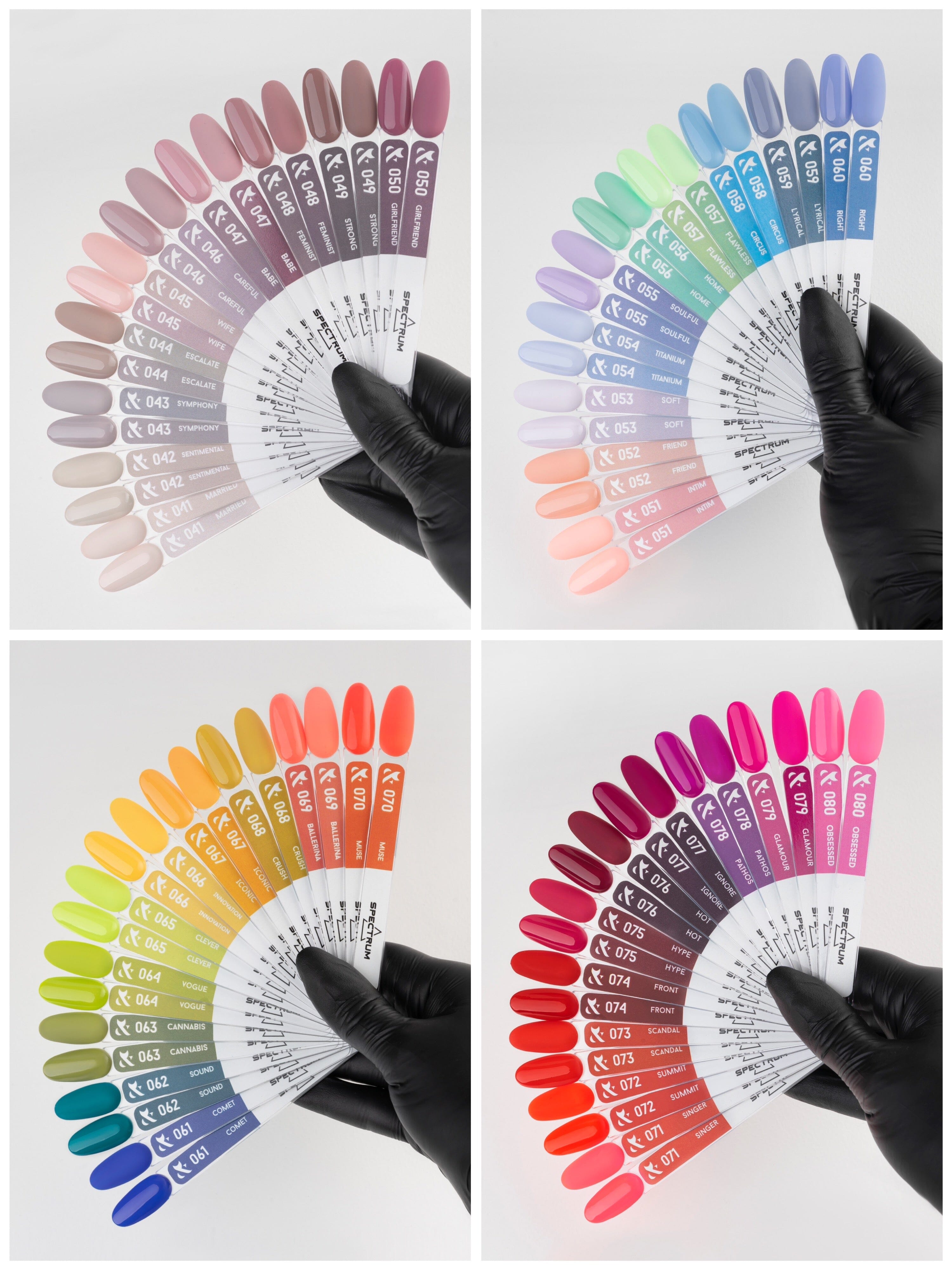F.O.X SHOT Spectrum 041 & 080 - 5ml Nail Polish Set for Gel Manicure & Nail Art - Perfect for Salon, Home Use & Gift Giving