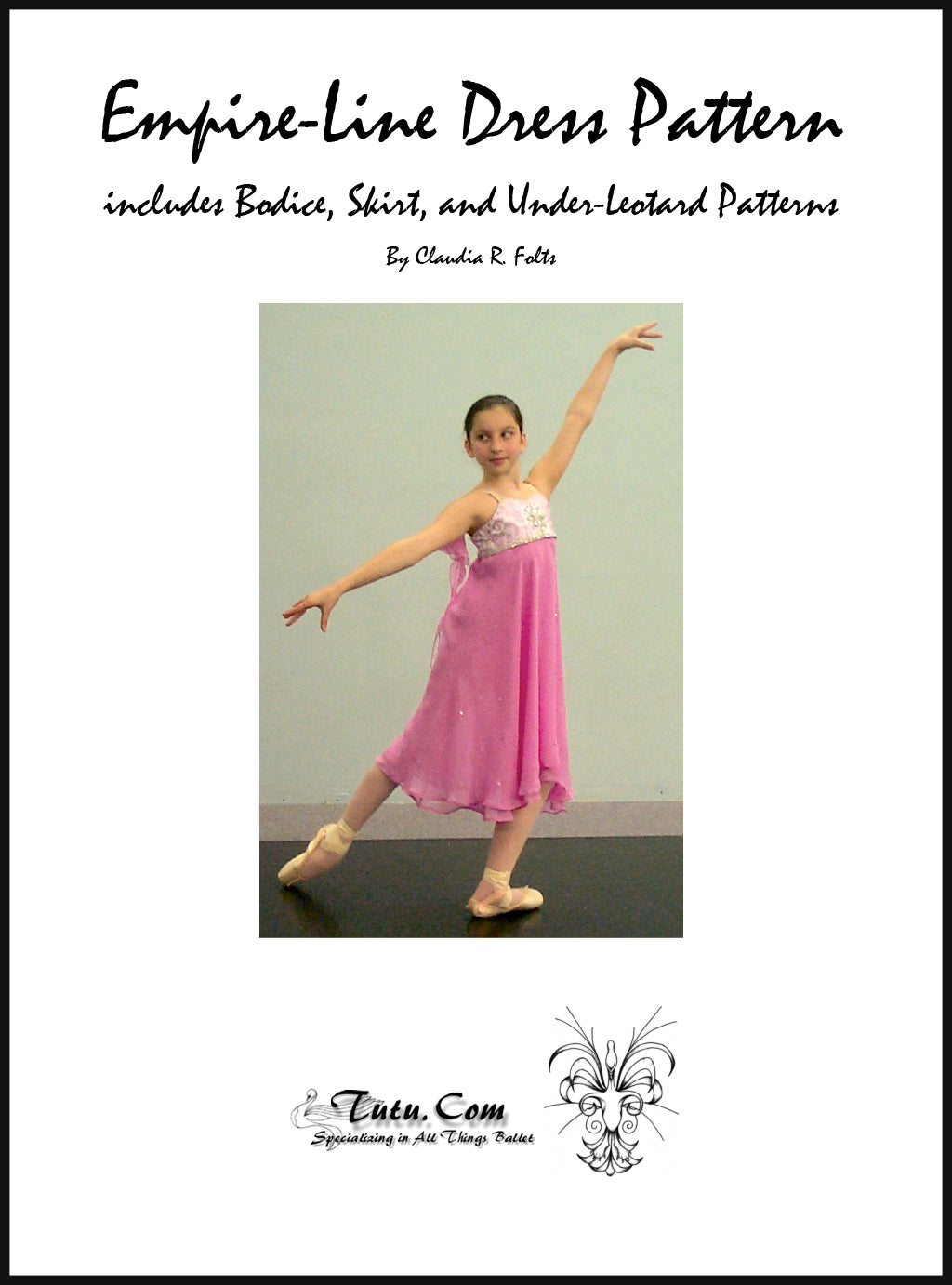 Claudia Folts Empire Line Dress Pattern - Elegant Women's Sewing Pattern for DIY Fashion & Special Occasions