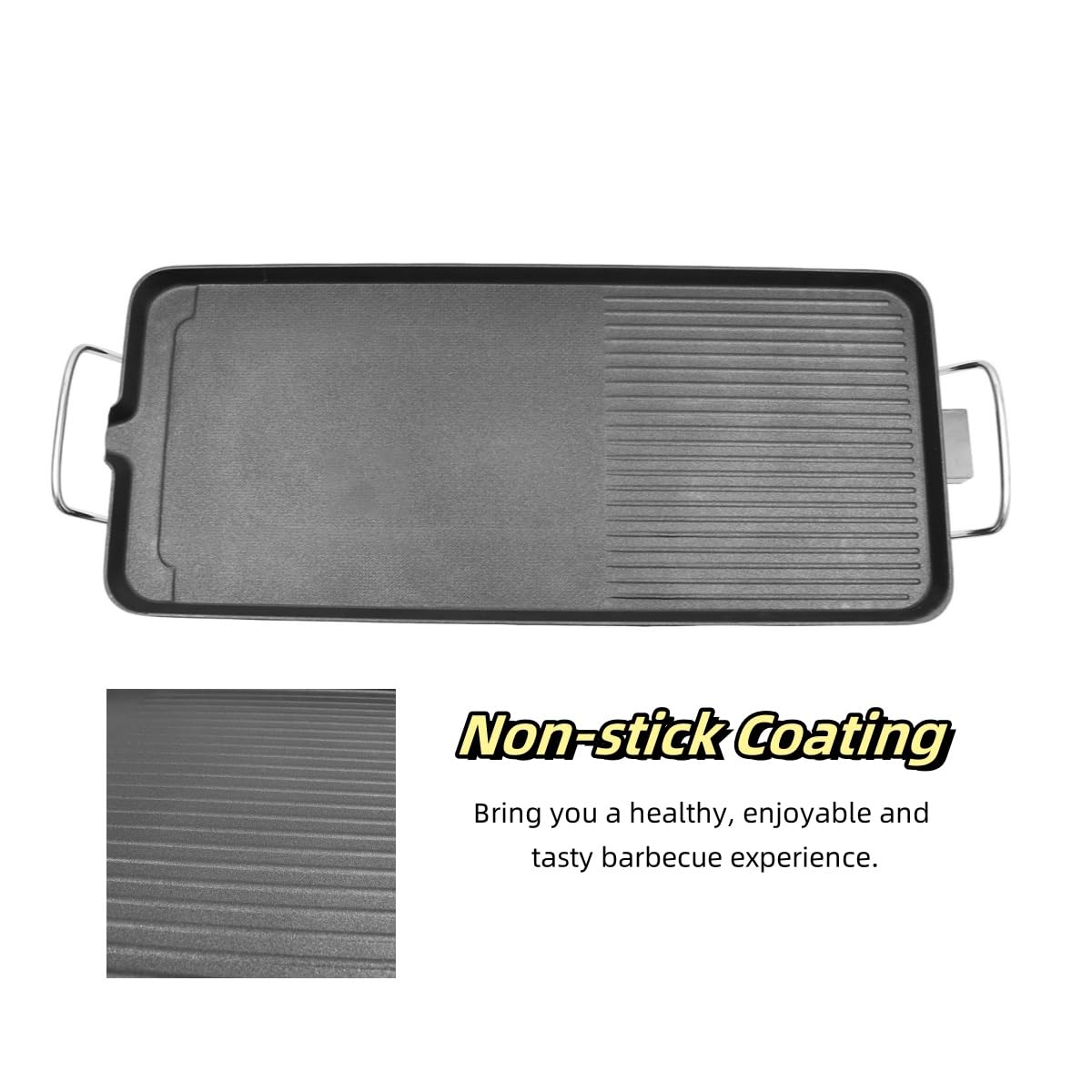 1500W Electric Griddle Nonstick Grill - 27