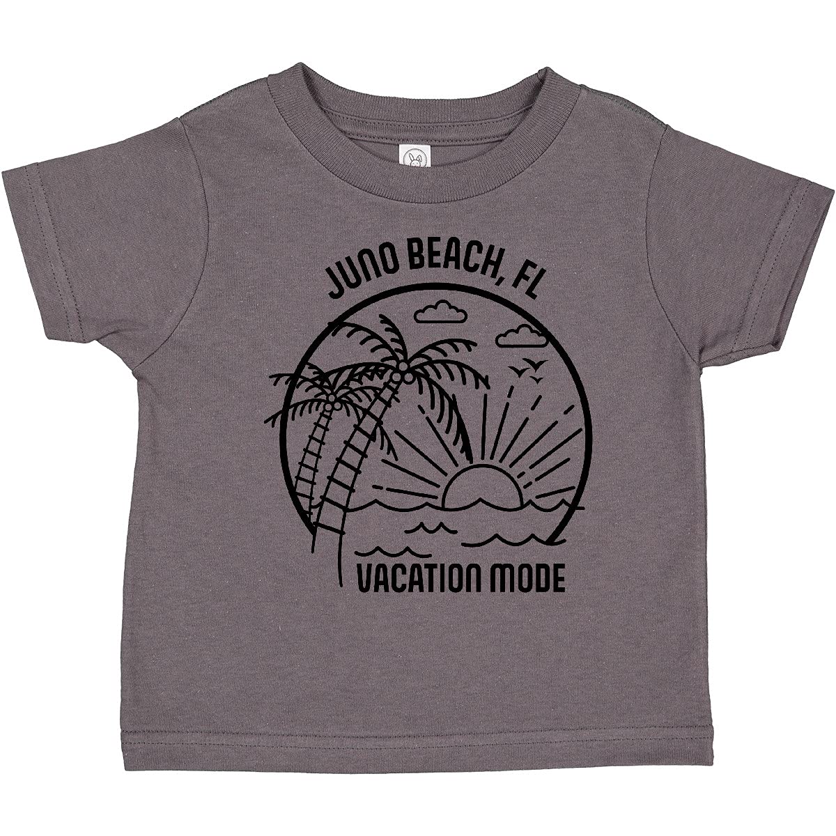 Inktastic Summer Vacation Mode Juno Beach Florida Toddler T-Shirt - Cute Florida Beach Outfit for Toddlers, Perfect for Family Vacations & Summer Adventures