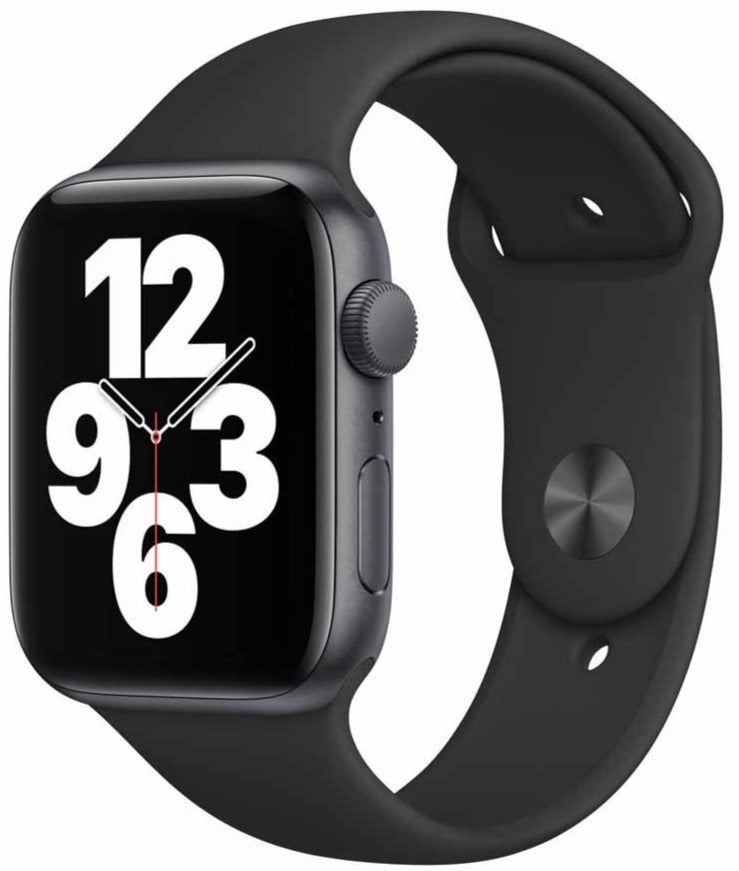 Apple Watch SE 40mm GPS Smartwatch - Space Gray Aluminum Case with Black Sport Band (3H135LL/A) | Fitness Tracker, Heart Rate Monitor, Water Resistant for Swimming, Running & Daily Use