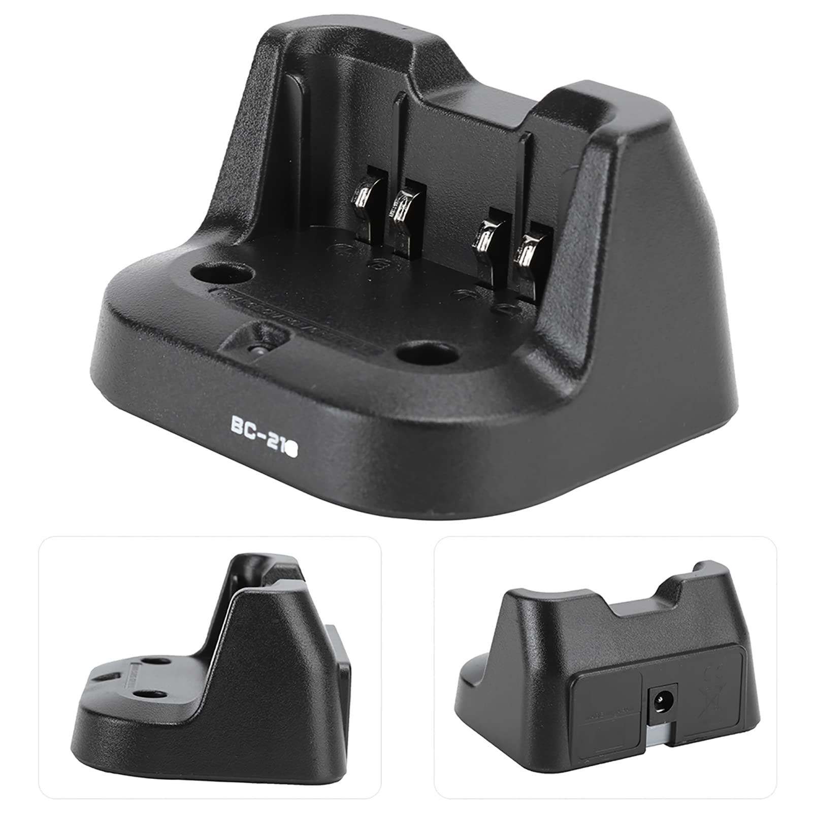 Rapid Desktop Charger BC-213 - Portable Handheld Battery Charger for IC-V88, IC-F1000, IC-F2000 Walkie Talkies (US Plug) | Fast Charging for Emergency, Construction & Outdoor Communication