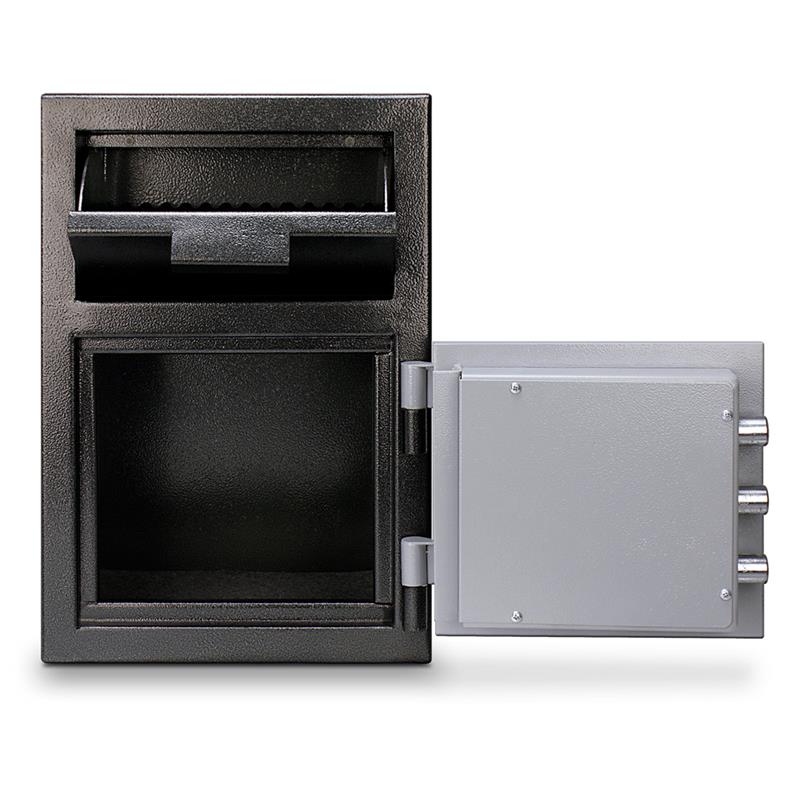 Mesa MFL2014K Depository Safe with Key Lock - Secure Cash, Documents & Valuables for Home, Office or Retail Use