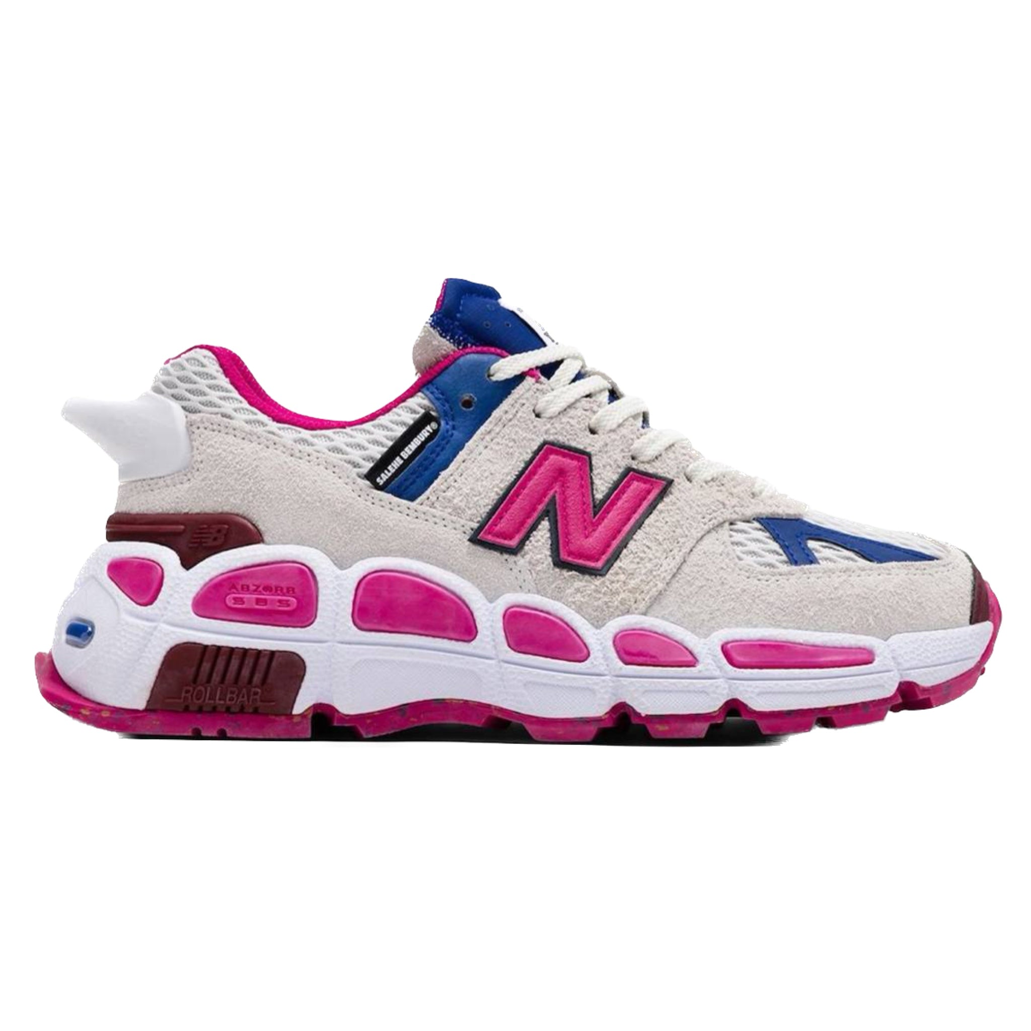 New Balance 574 YURT Salehe Bembury Sneakers - Men's Running Shoes White Pink - Comfortable Workwear & University Style for Casual Wear & Outdoor Activities