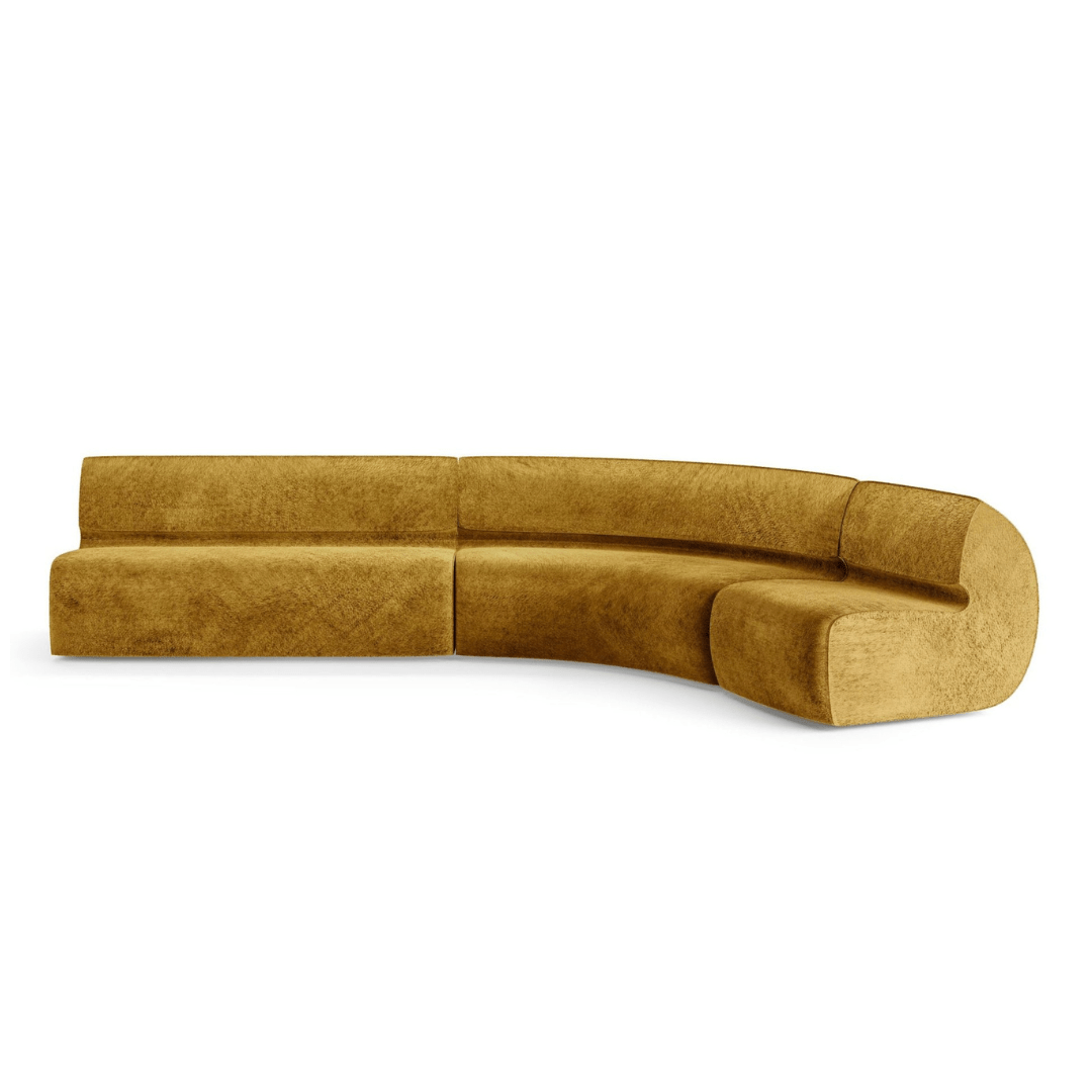 Barletta Modular Sofa Set - Customizable Sectional Couch for Living Room, Home Theater & Lounge - Modern L-Shaped Sofa with Reversible Chaise & Ottoman - Soft Fabric Upholstery for Comfortable Seating