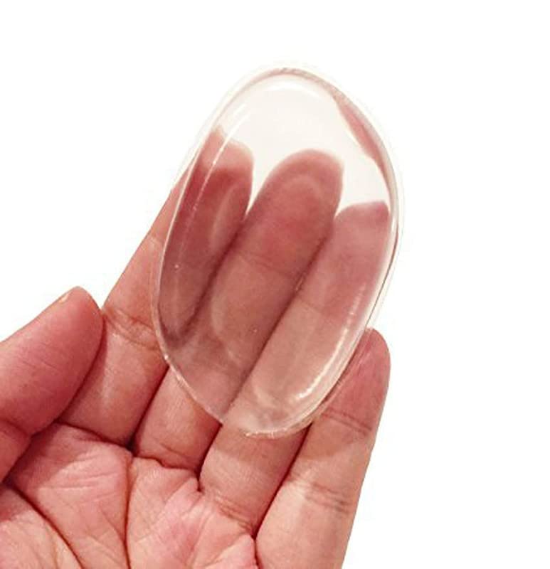FAMEZA 3-Piece Clear Silicone Makeup Sponge Set - Seamless BB CC Cream, Foundation & Concealer Blender for Flawless Air Cushion Application | Ideal for Professional Makeup Artists & Everyday Beauty Routine (3 Clear Sponges)