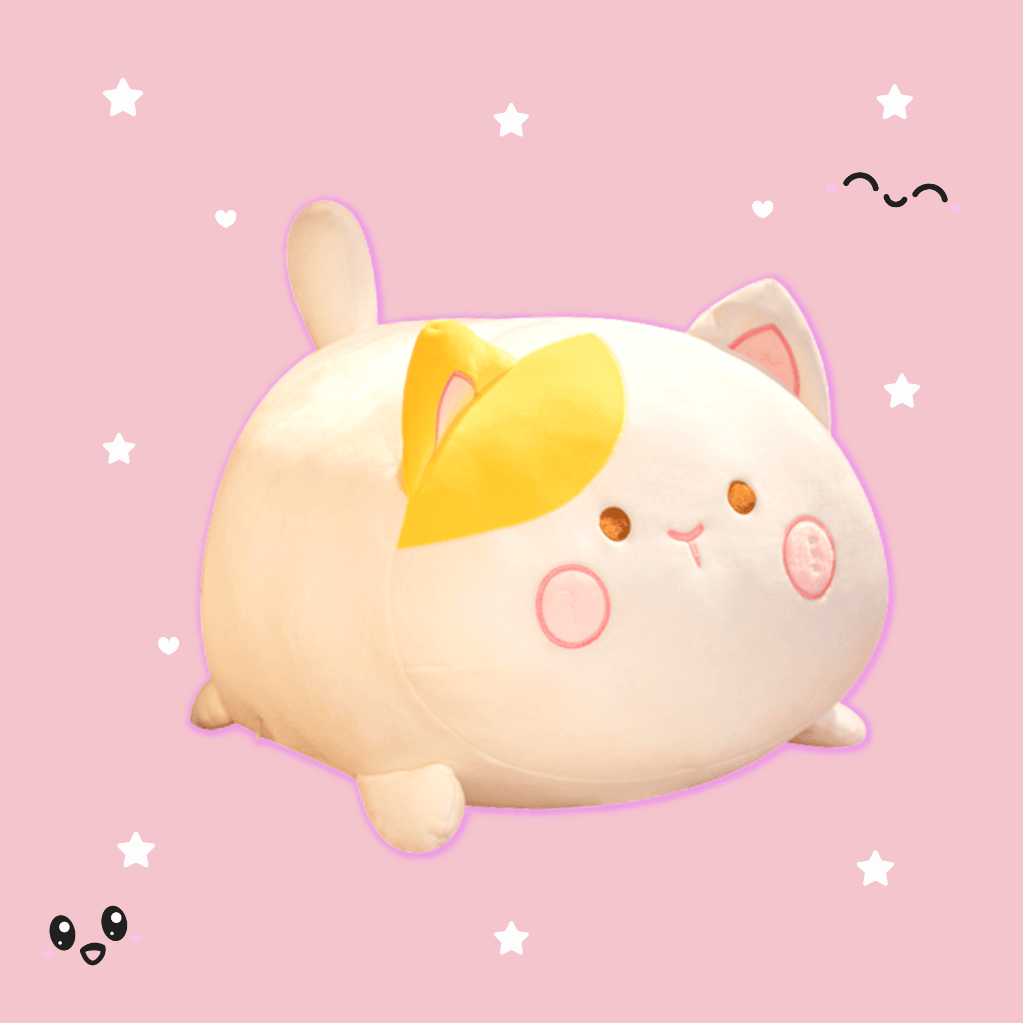 Soft and Cuddly Fluffy Cat Plush Toy - Perfect for Kids' Bedtime, Home Decor, and Gift Giving