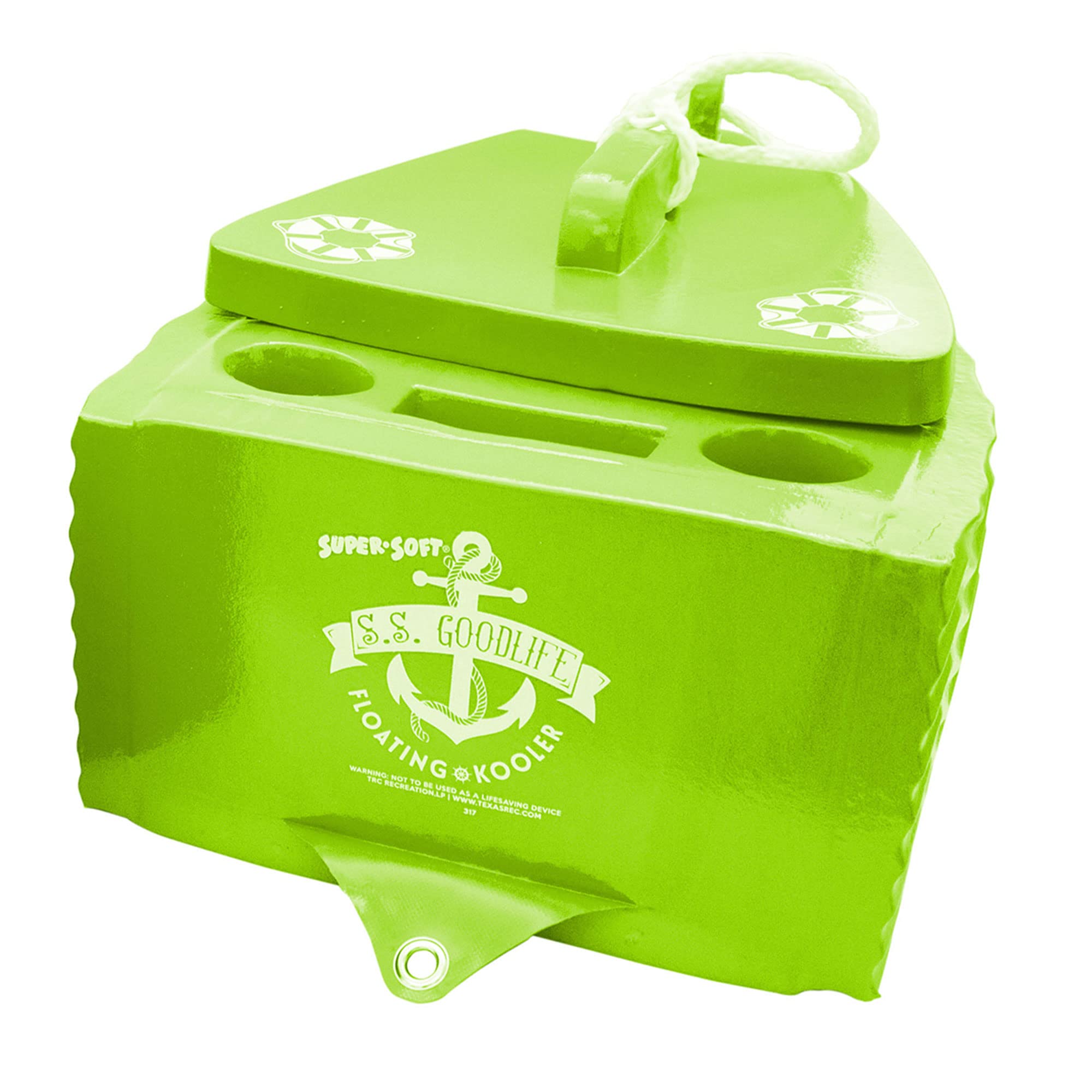 TRC Recreation Water Resistant Floating Cooler - Super Soft Insulated Drink Cooler for Pool, Beach, Boating & Outdoor Adventures | Perfect for Picnics, Camping & Water Activities