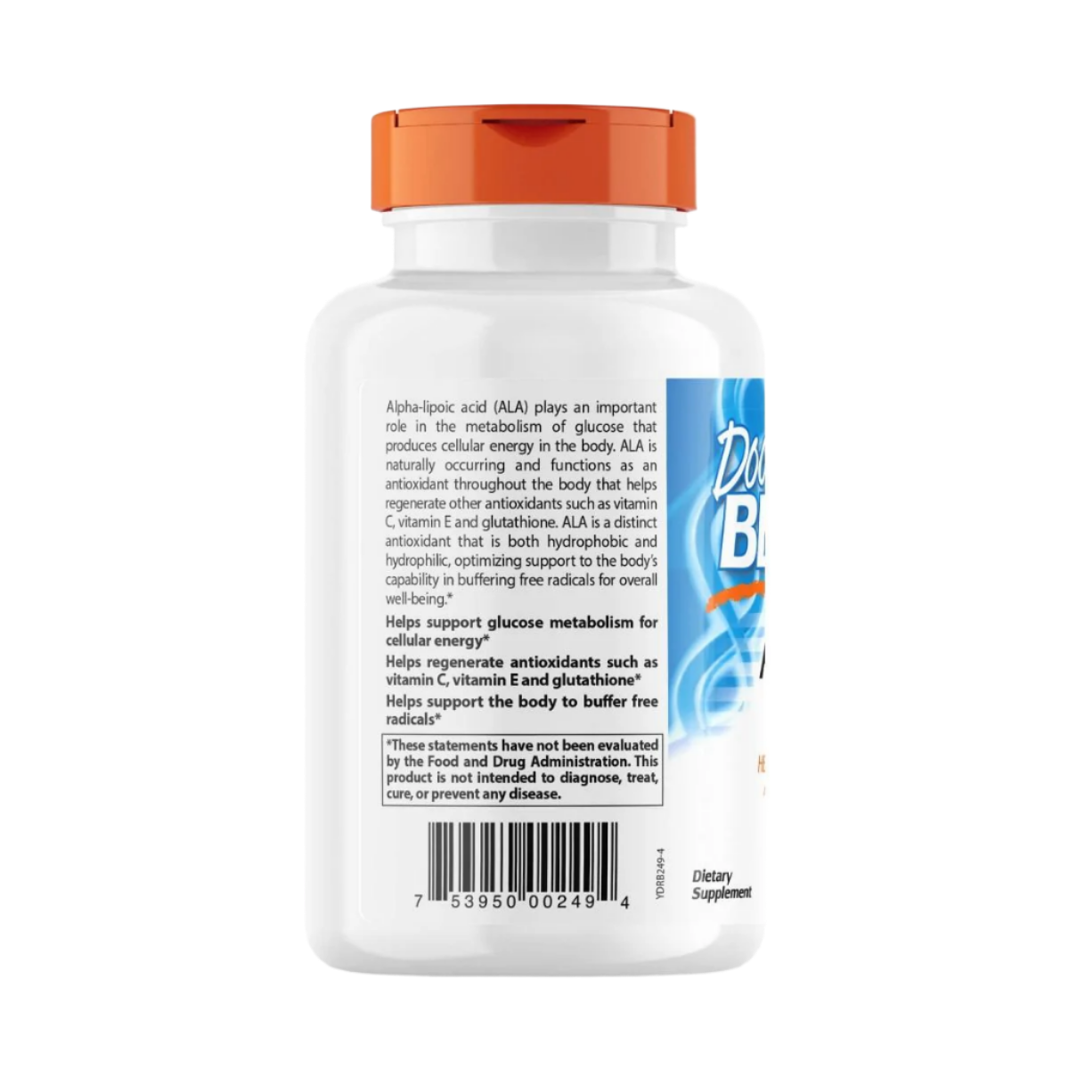 Doctor's Best Alpha Lipoic Acid 600mg - 180 Vegan Capsules | Antioxidant Supplement for Nerve Support & Blood Sugar Balance | Perfect for Daily Wellness & Anti-Aging Routine