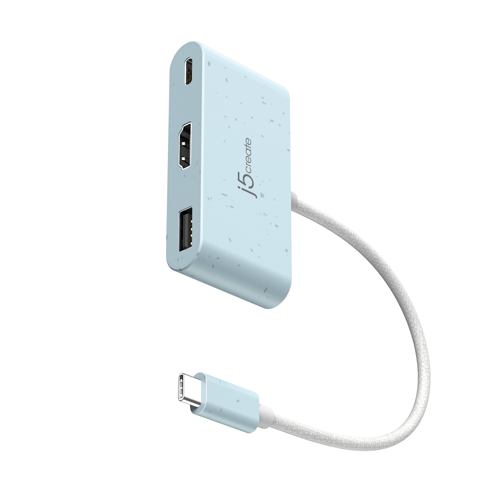 USB C to HDMI & USB Type A Adapter with Power Delivery - 4K Video Output & Fast Charging for MacBook, iPad, Chromebook & More | Home Office & Travel Essential