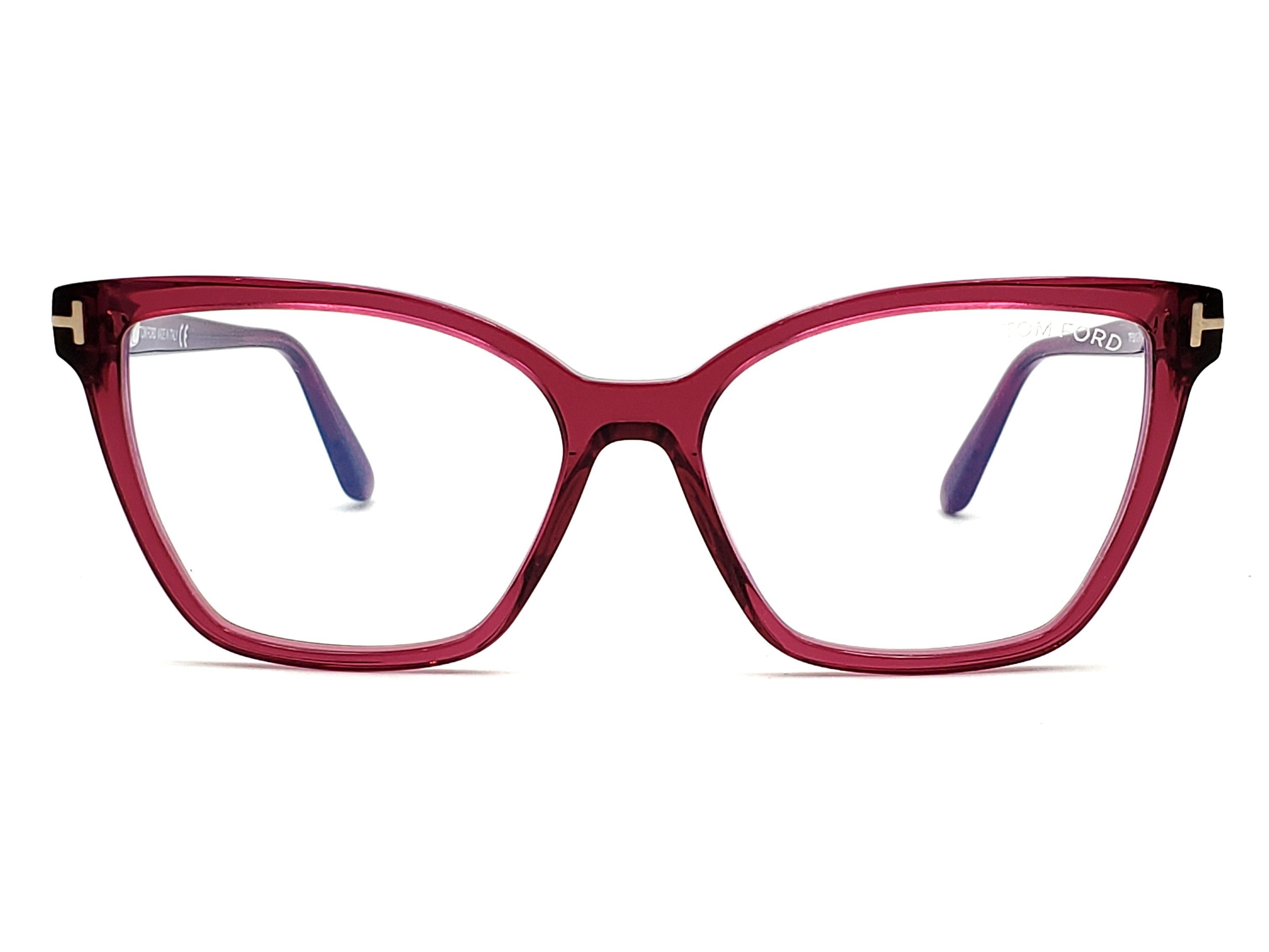 TOM FORD TF5812 B Square Cat Eye Optical Glasses - Stylish Eyewear for Women, Fashionable Reading & Computer Glasses, Perfect for Work & Everyday Wear