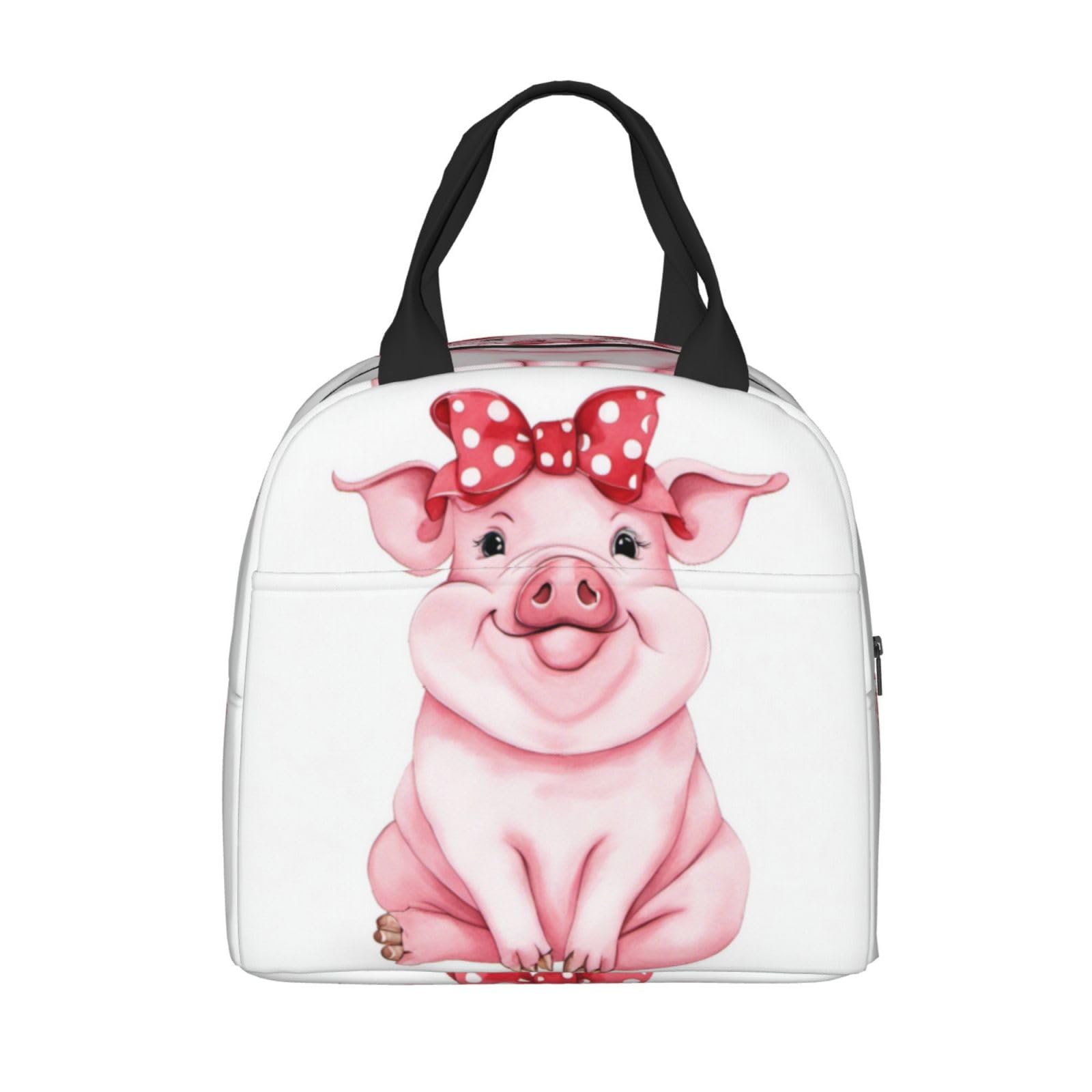Insulated Pink Pig Lunch Box - Reusable Thermal Meal Bag for Kids, Adults, School, Work, Travel & Picnic - Perfect for Keeping Food Fresh On-the-Go