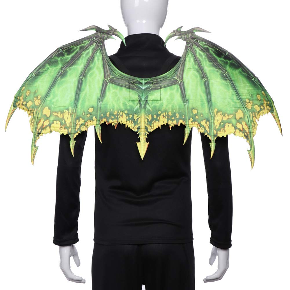 Kids Halloween Dragon Wing Costume - Glow in The Dark Wings for Cosplay, Pretend Play, Dress Up & Party Accessories - Perfect for Halloween, Christmas, Themed Parties & Role Play Adventures