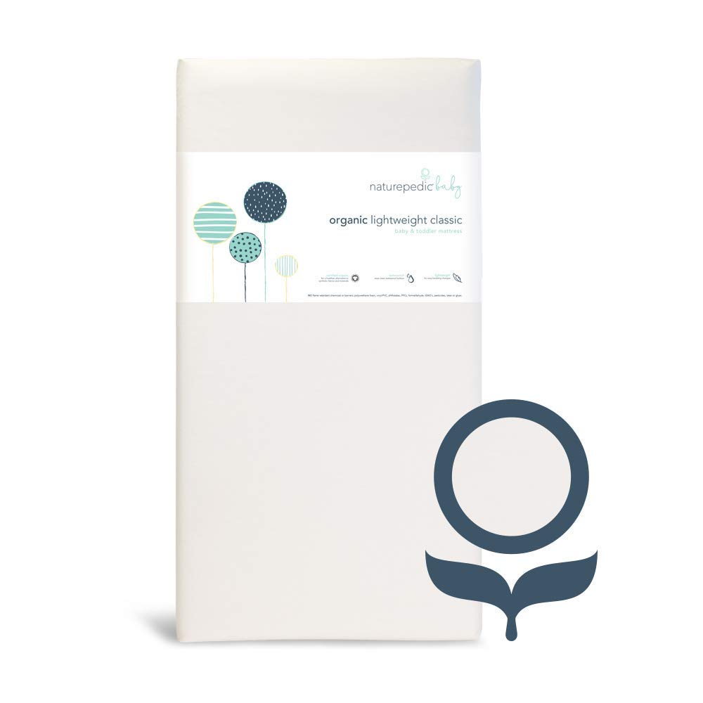 Organic Baby Crib Mattress - Lightweight Waterproof Non-Toxic Infant & Toddler Bed Mattress 52