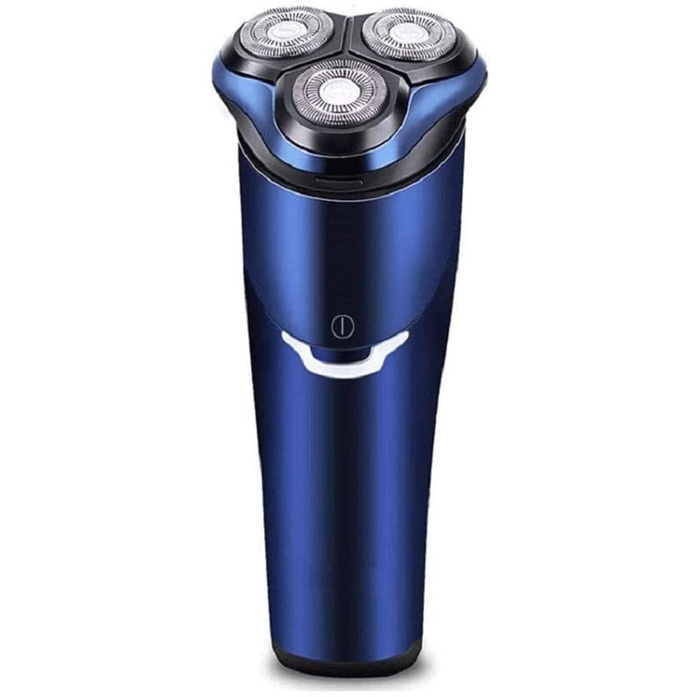 Best Electric Razor for Men - Rechargeable Wet & Dry Shaver with 3D Rotary Heads | Portable Men's Facial Hair Trimmer for Travel, Gym & Daily Grooming