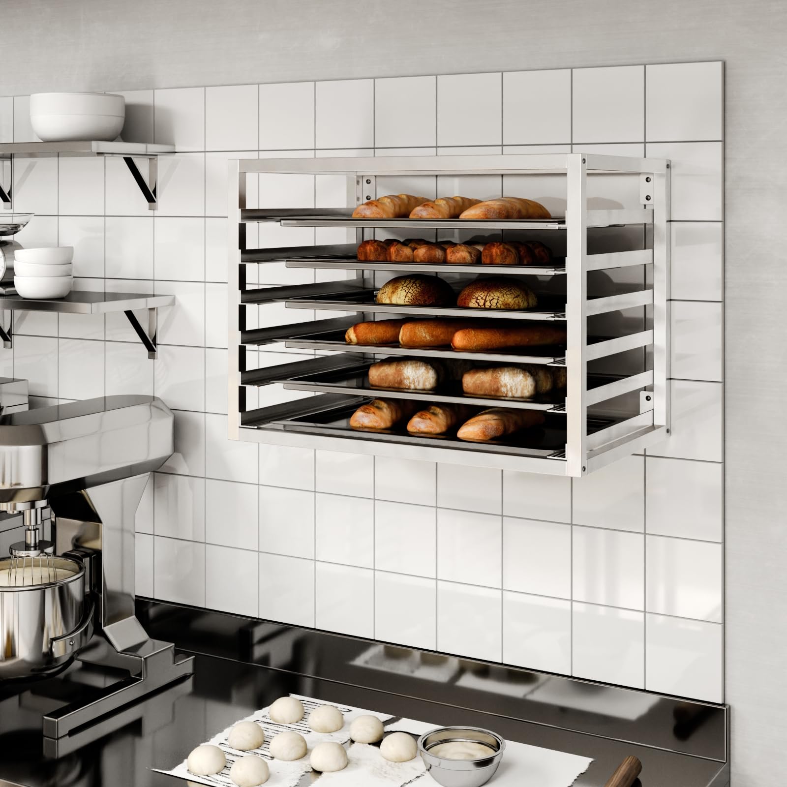 AmGood Wall Mounted Sheet Pan Rack - 28