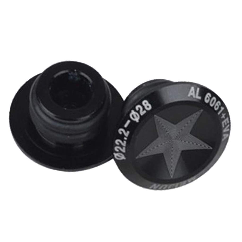 2 Pack Bicycle Handlebar End Plugs - Durable MTB & Road Bike Bar End Caps for Cycling Safety (Black) - Perfect for Mountain Biking, Commuting & Urban Riding Accessories