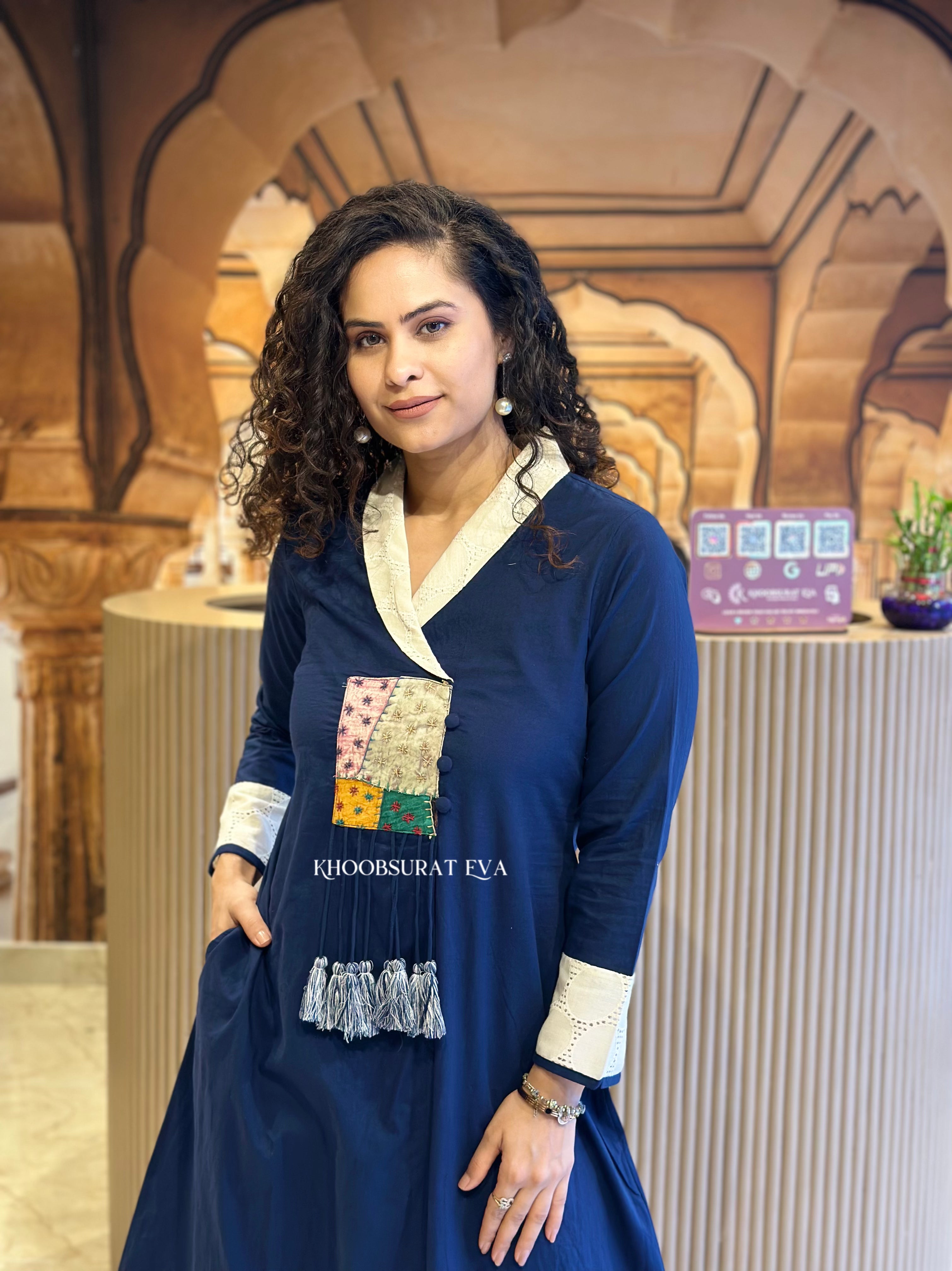 House of Beauty Blue Kurta Set - Stylish Indian Ethnic Outfit for Women | Perfect for Festivals, Weddings & Casual Wear