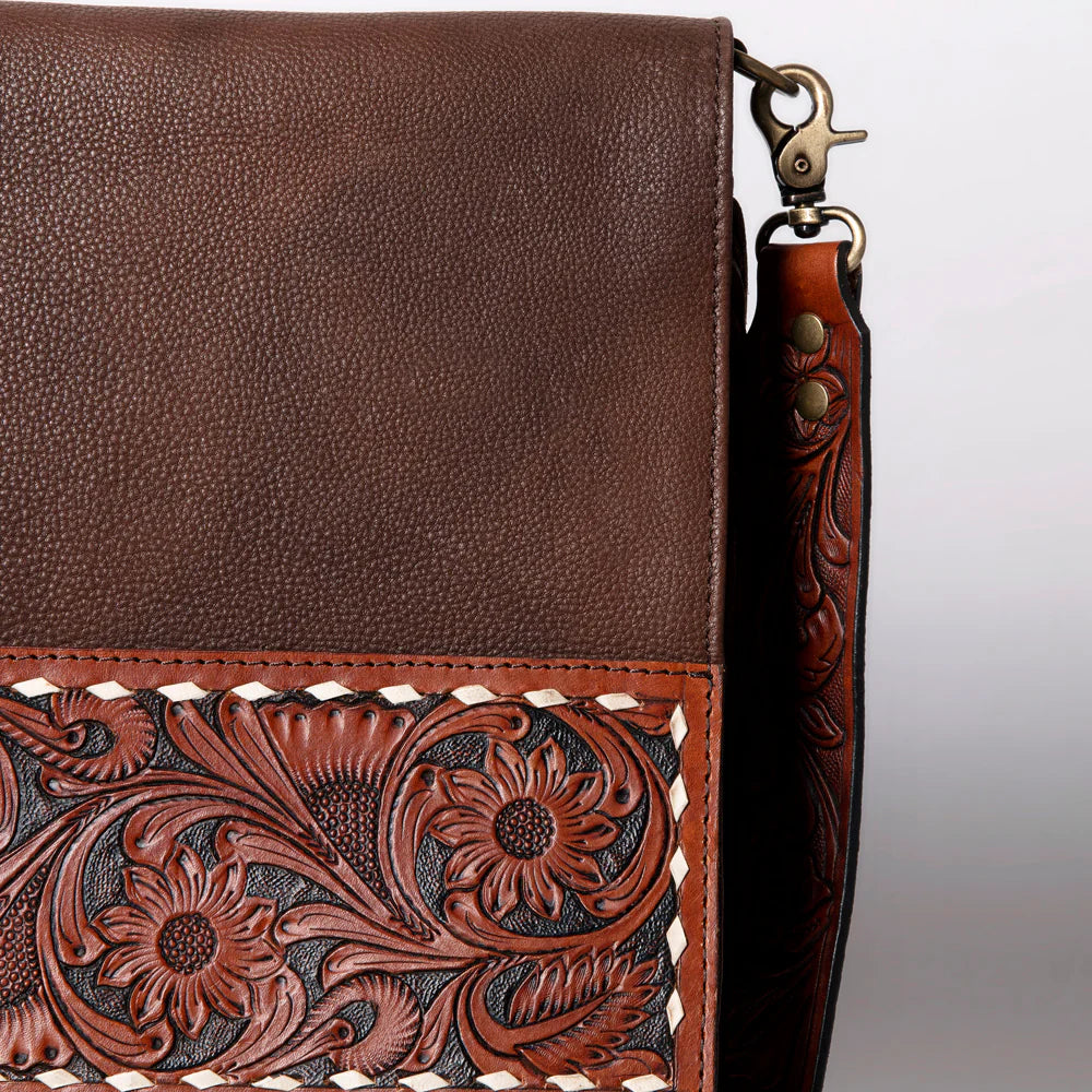 American Darling Conceal Carry Floral Leather Fringe Bag - Stylish & Functional Crossbody Purse for Women | Perfect for Everyday Use, Travel & Concealed Carry