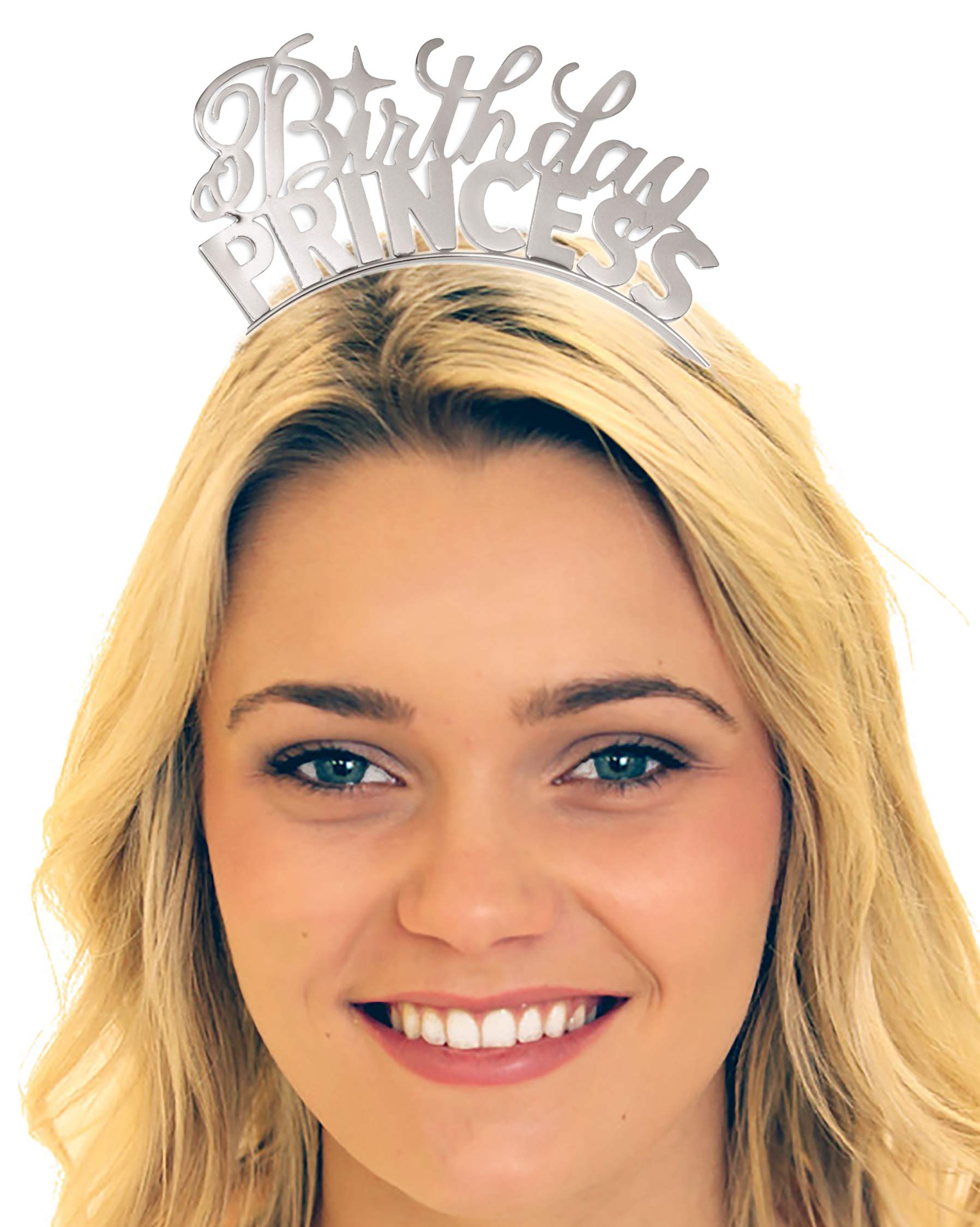 Sparkling Rhinestone Sash & Birthday Princess Crown Set - Elegant Party Headband for Girls - Perfect Birthday Party Gifts & Decorations - Ideal for Princess Themed Parties, Birthday Celebrations and Special Occasions
