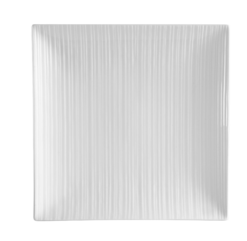 Premium 8-3/4 Inch Bone White Porcelain Square Sushi Plates - Set of 24 - Restaurant-Grade SUS-SQ8 Dishware for Japanese Cuisine, Asian Dining & Elegant Appetizer Presentation