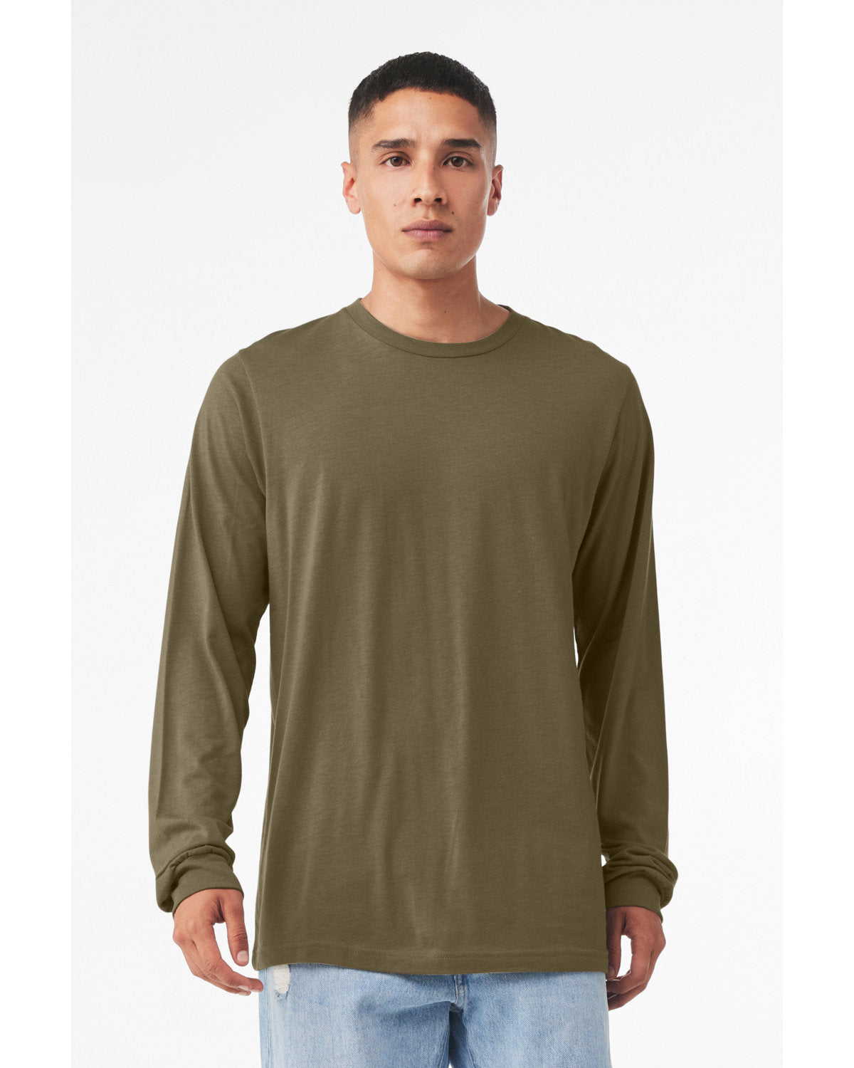 Bella + Canvas 3501CVC Unisex CVC Jersey Long Sleeve T-Shirt - Soft Cotton Blend Crewneck Tee for Men & Women - Perfect for Casual Wear, Layering & Everyday Comfort